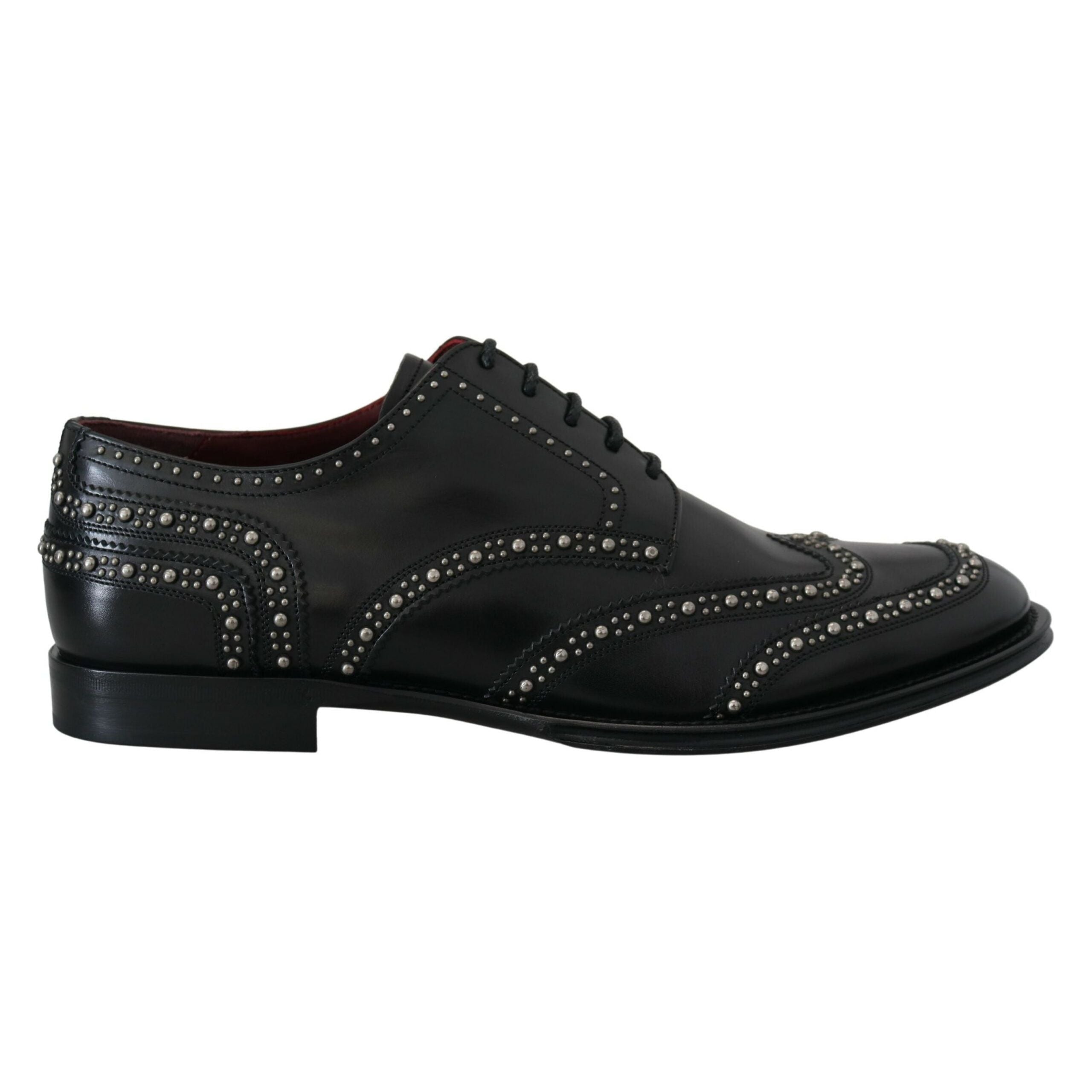 Dolce & Gabbana Black Leather Derby Shoes for Luxury