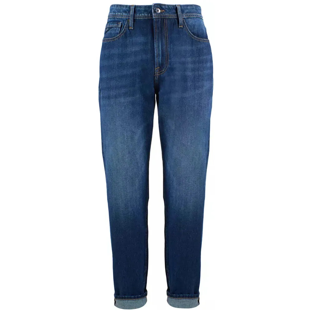 Yes Zee Blue Cotton Jean - Contemporary Sophistication