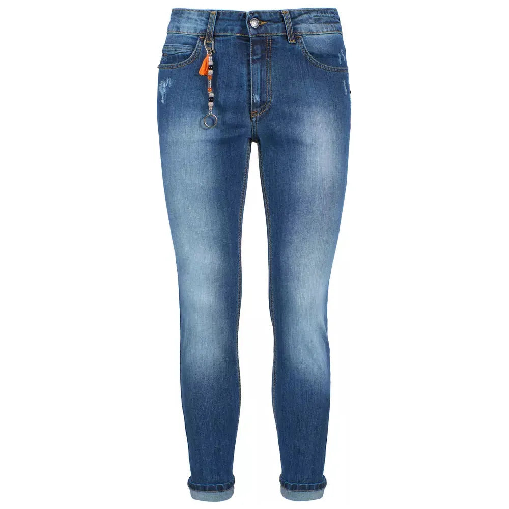 Yes Zee Blue Cotton Slim-Fit Jean for Effortless Style