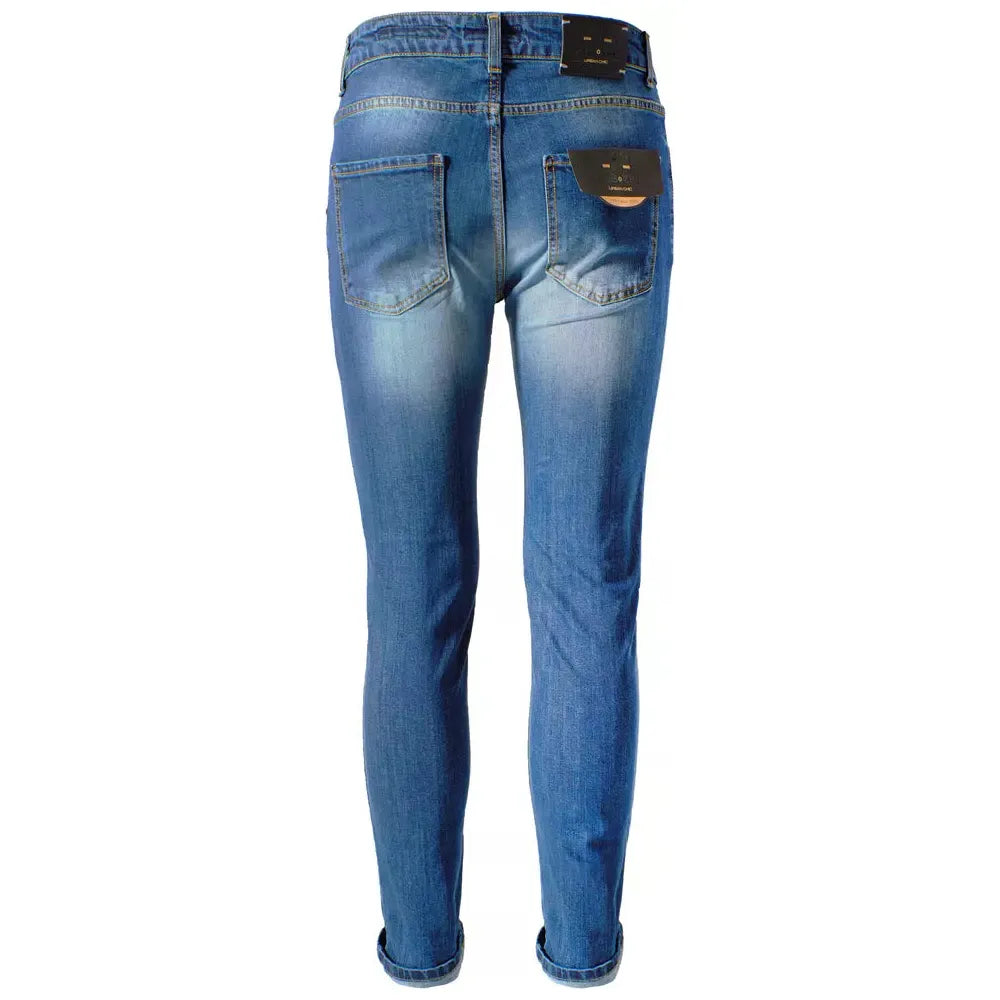 Yes Zee Blue Cotton Slim-Fit Jean for Effortless Style