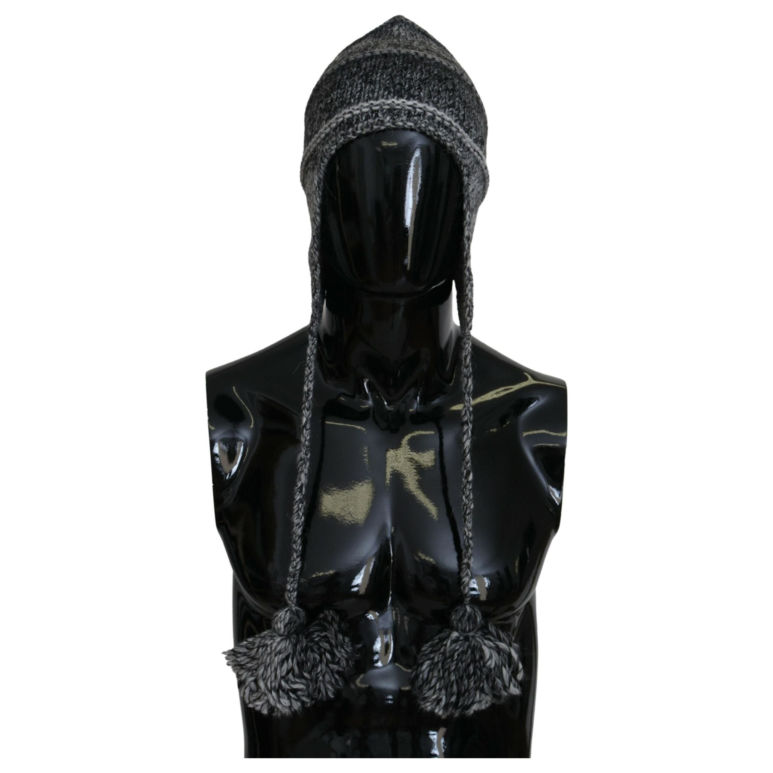 Dolce & Gabbana Gray Cashmere Beanie Hat Luxury