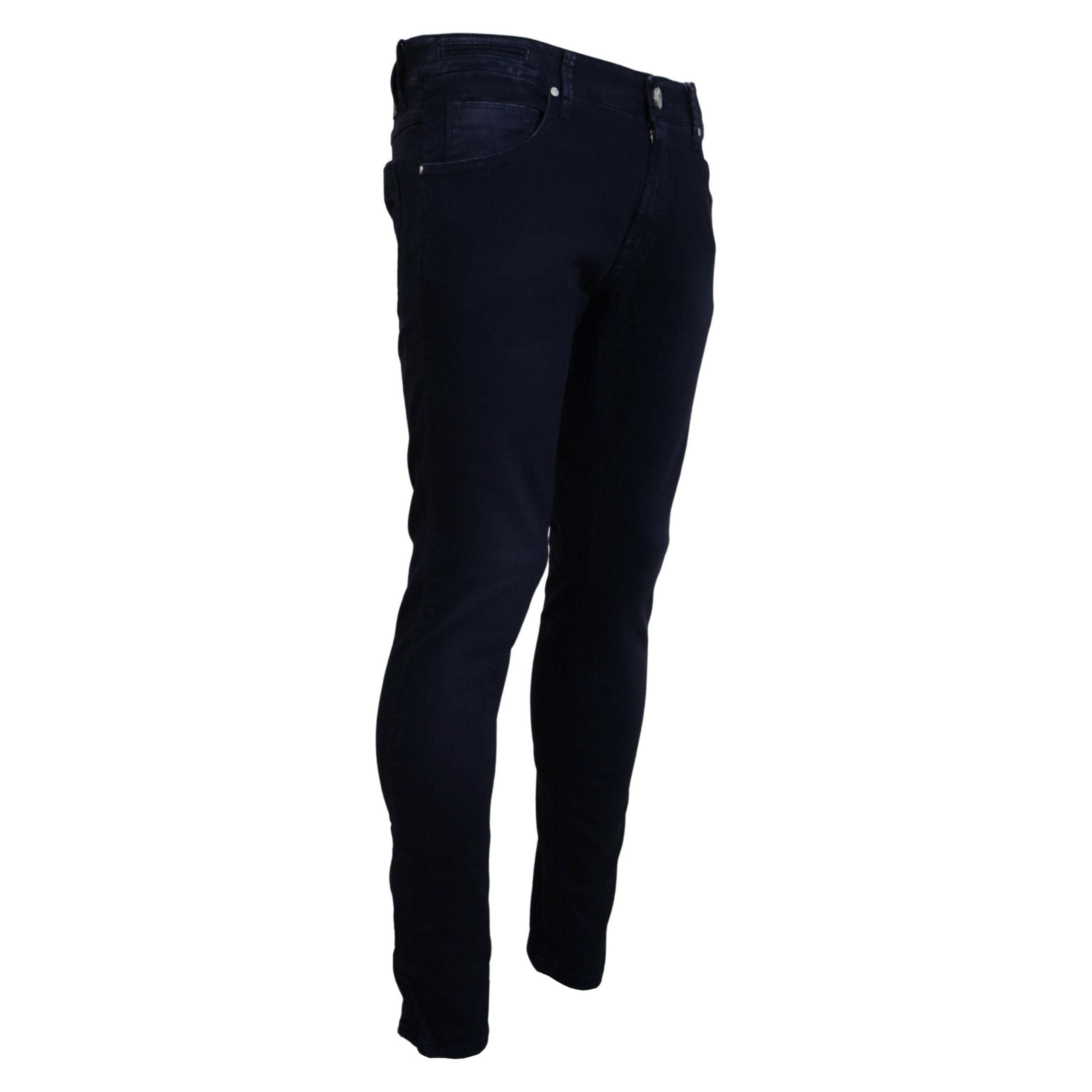 Acht Dark Blue Denim Tapered Jeans for Timeless Elegance
