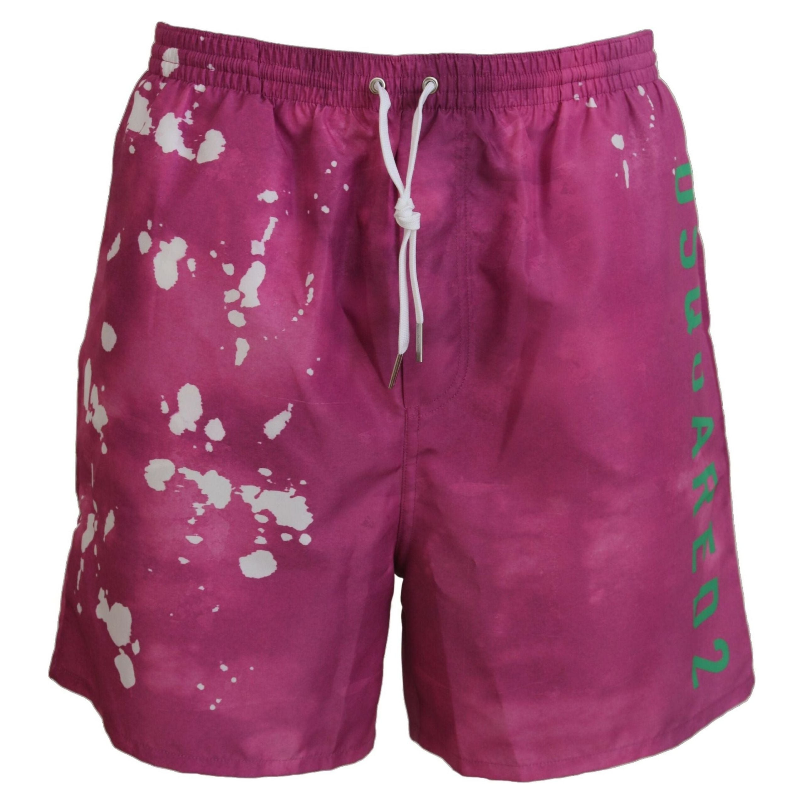 Dsquared² Pink Tie Dye Swim Shorts Cotton Boxer for Luxe Style