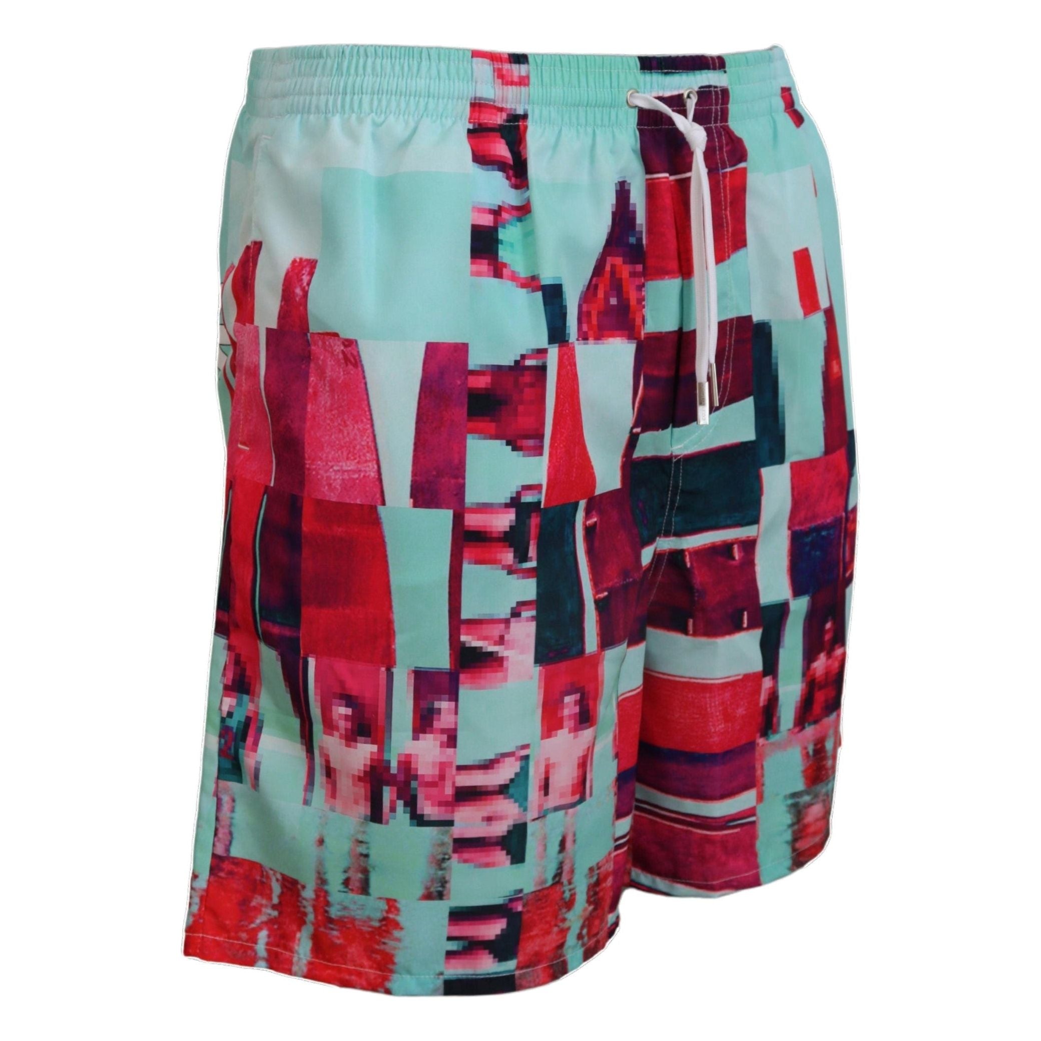 Dsquared² Multicolor Printed Swim Shorts Luxury Swimwear