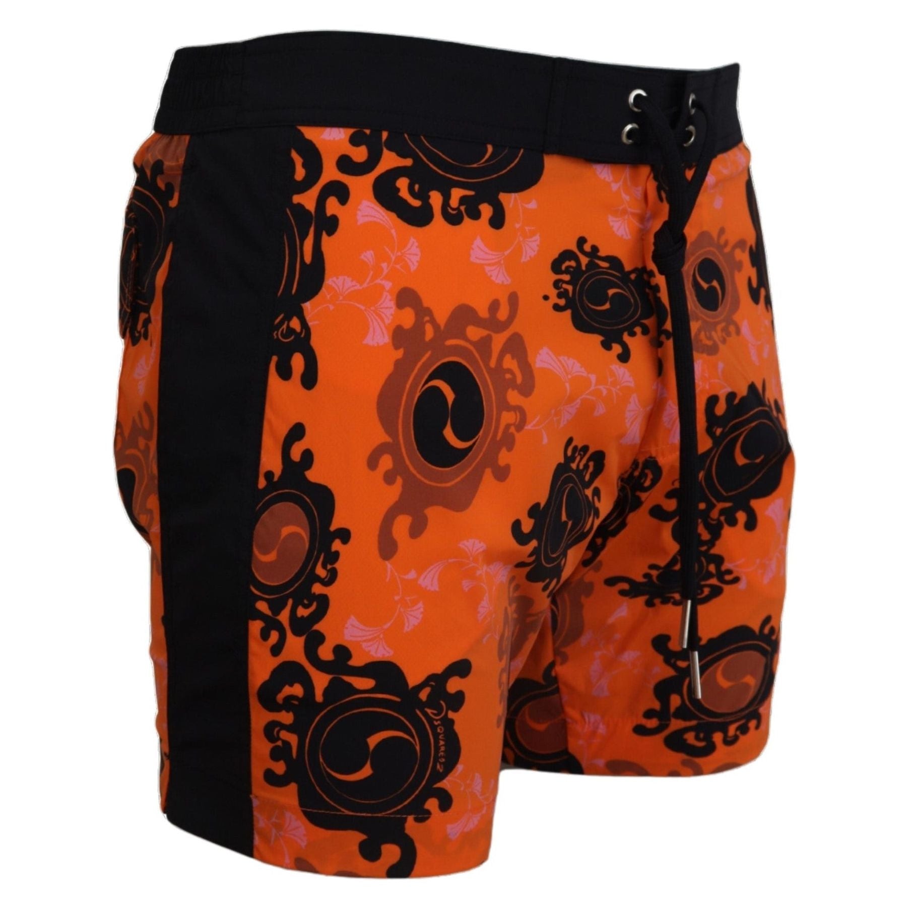 Dsquared² Orange Quick-Drying Swim Shorts Boxer