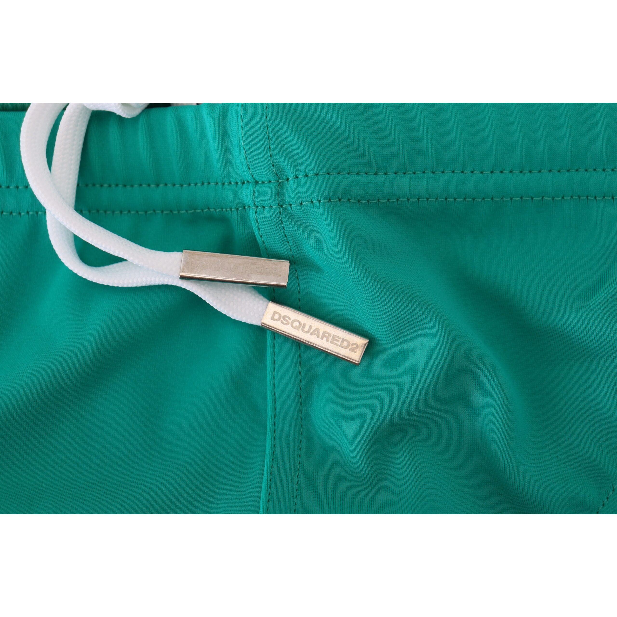 Dsquared² Chic Green Swim Briefs Luxe Style