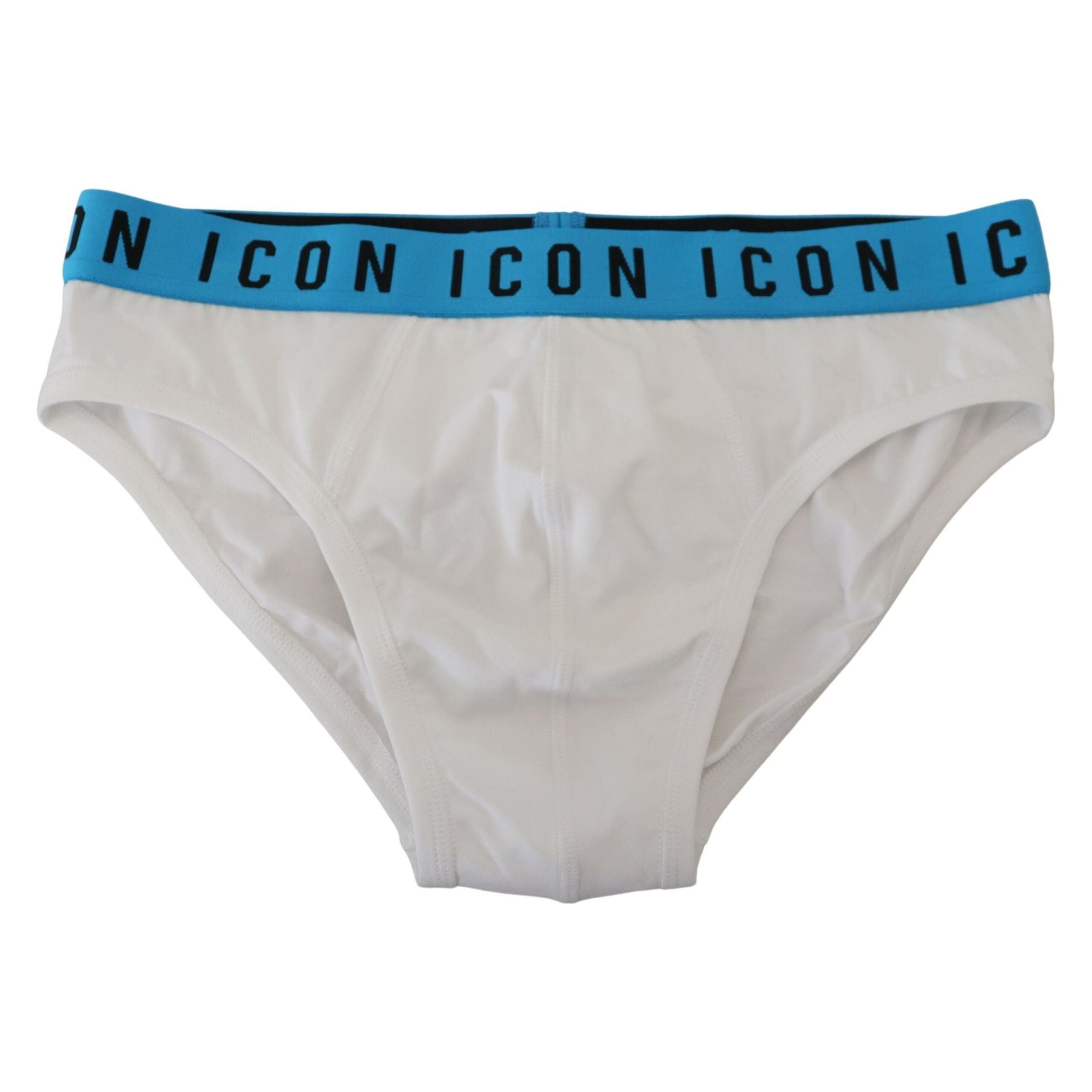 Dsquared² White Cotton Stretch Briefs for Luxury Essentials