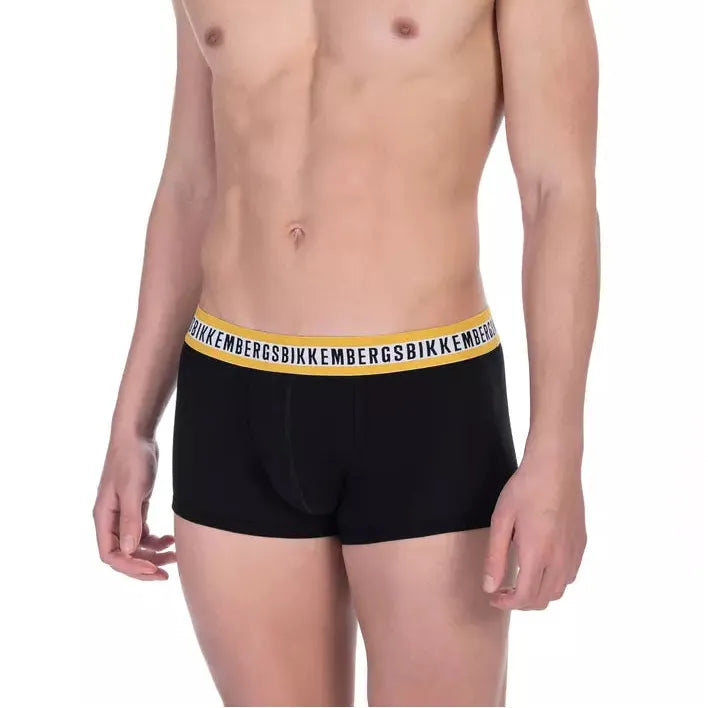 Bikkembergs Black Cotton Trunk Underwear Pack for Elegance