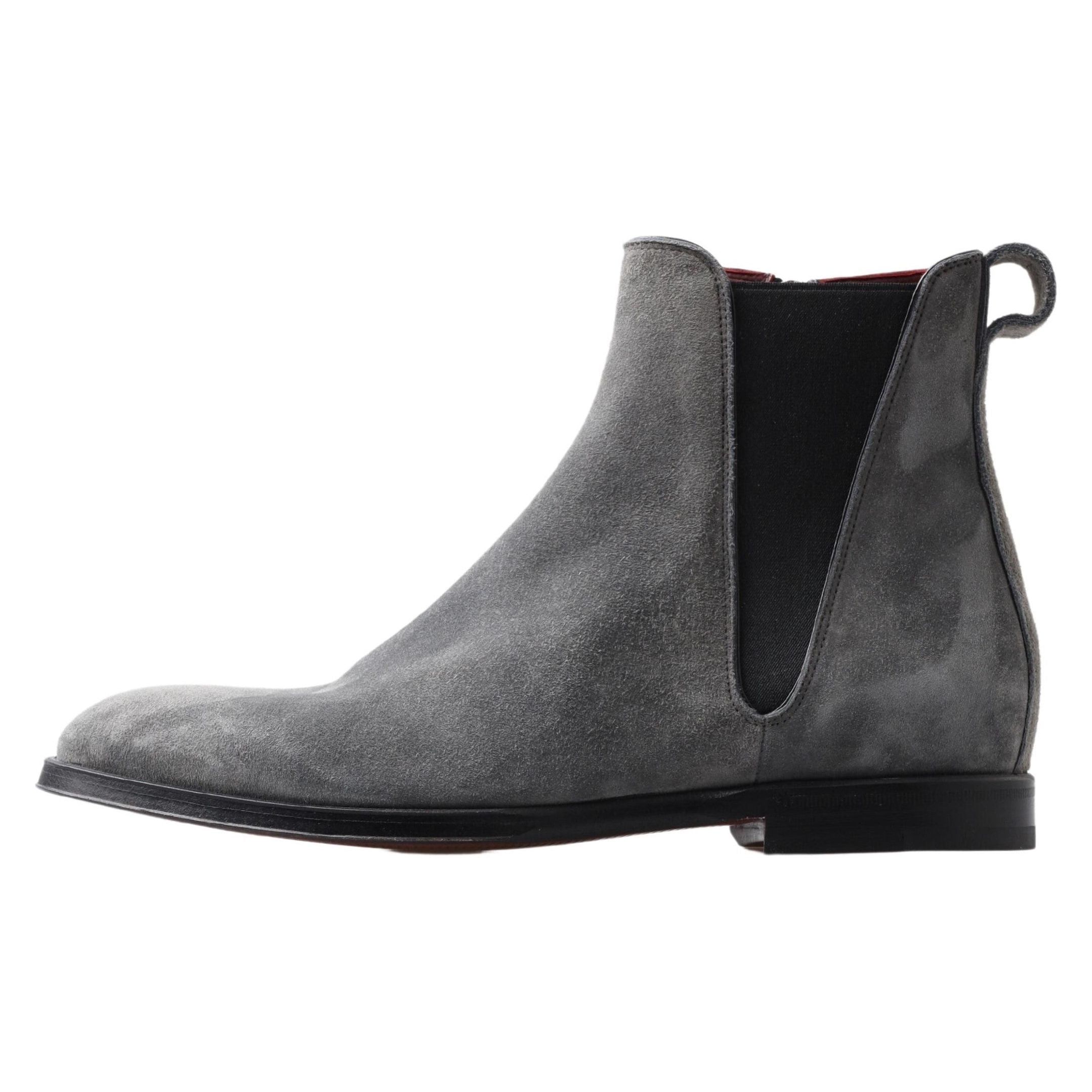 Dolce & Gabbana Gray Leather Chelsea Boots
