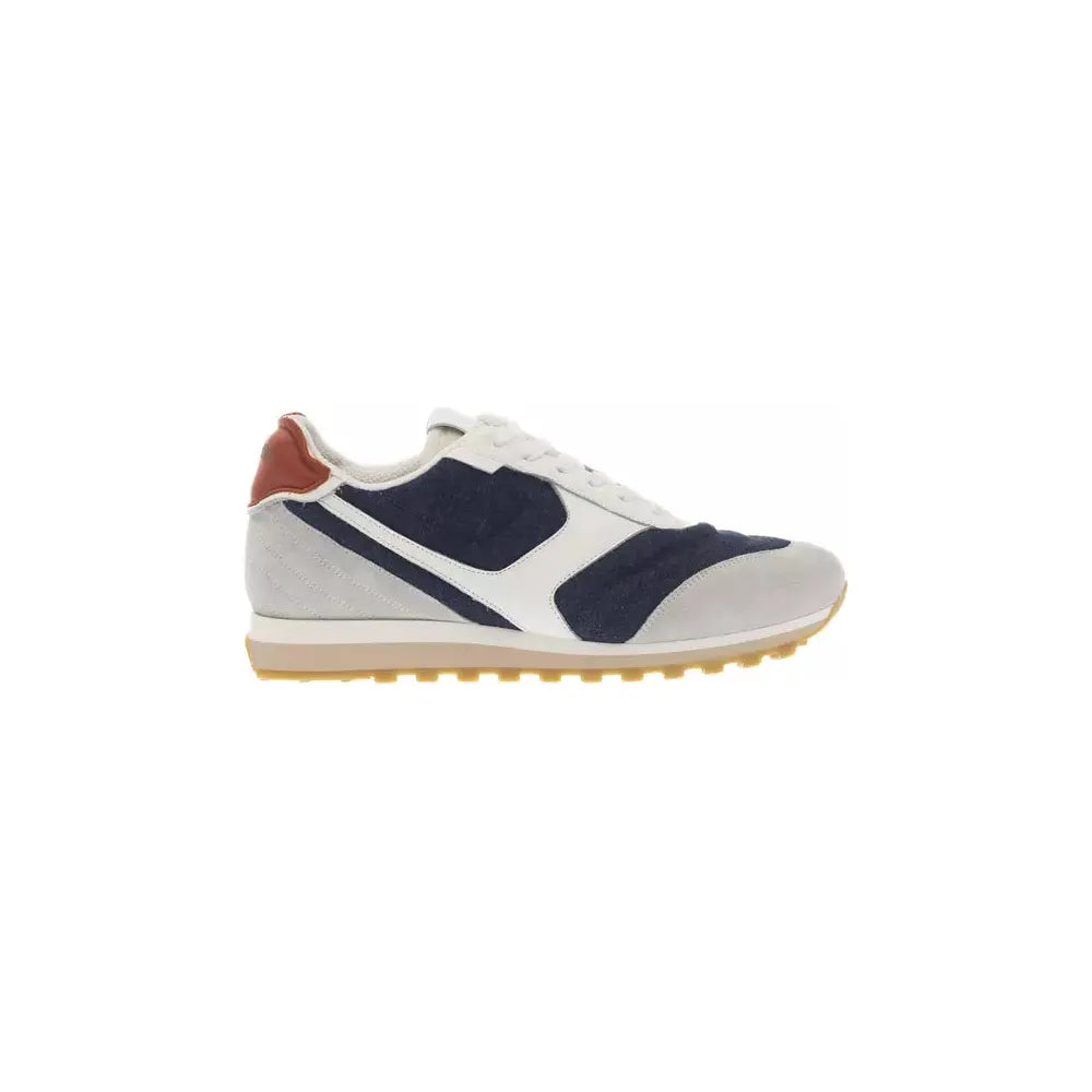 Pantofola D'Oro Multicolored Leather Lace-Up Sneaker