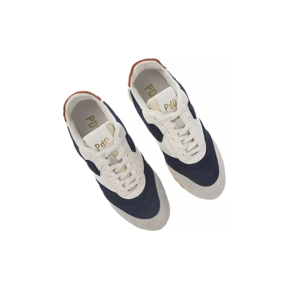 Pantofola D'Oro Multicolored Leather Lace-Up Sneaker