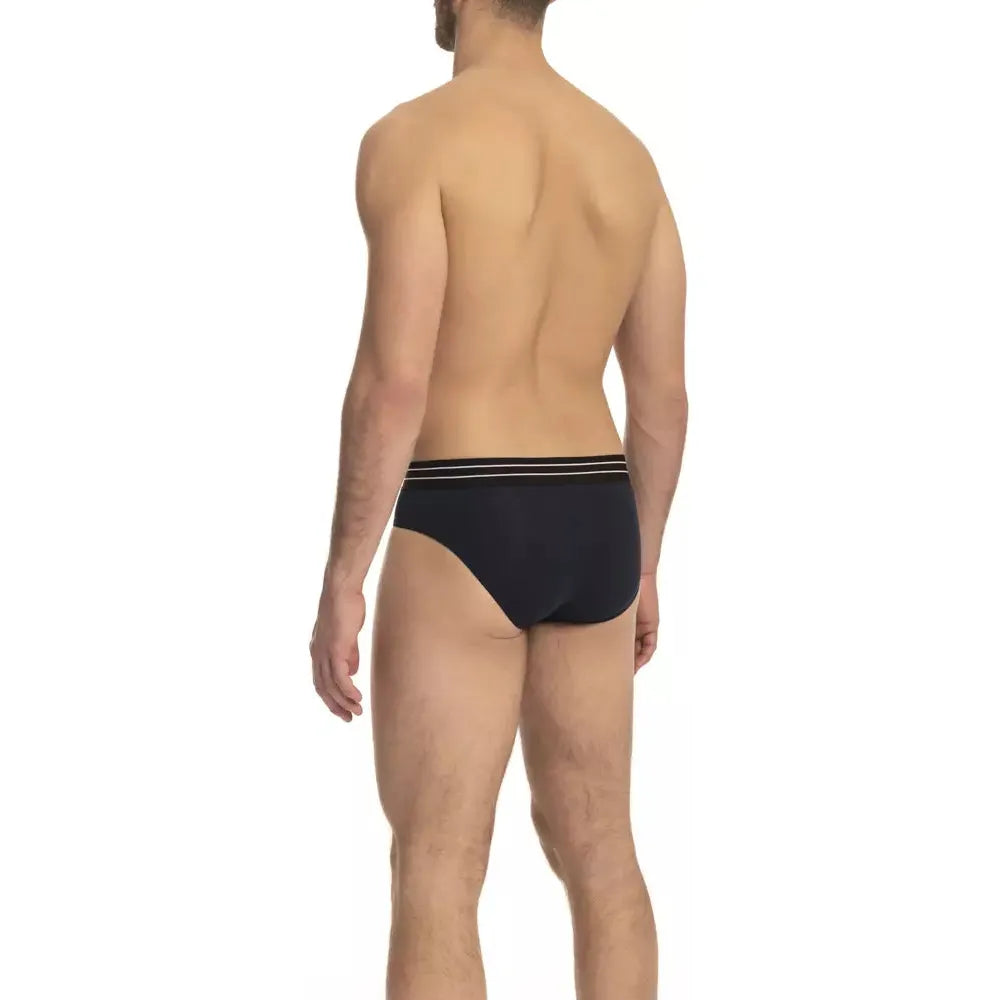 Cavalli Class Blue Cotton Underwear Pack for Elevated Style