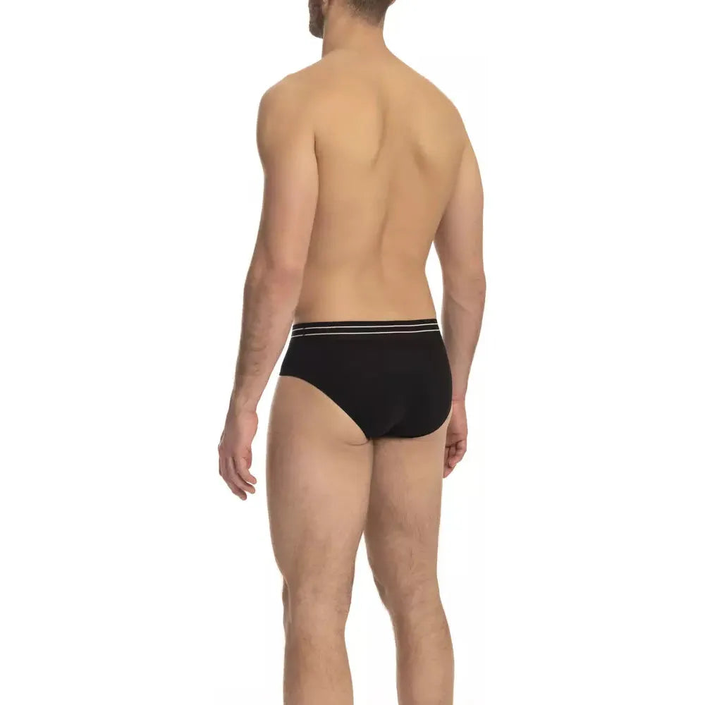 Cavalli Class Black Cotton Underwear Pack of Essentials