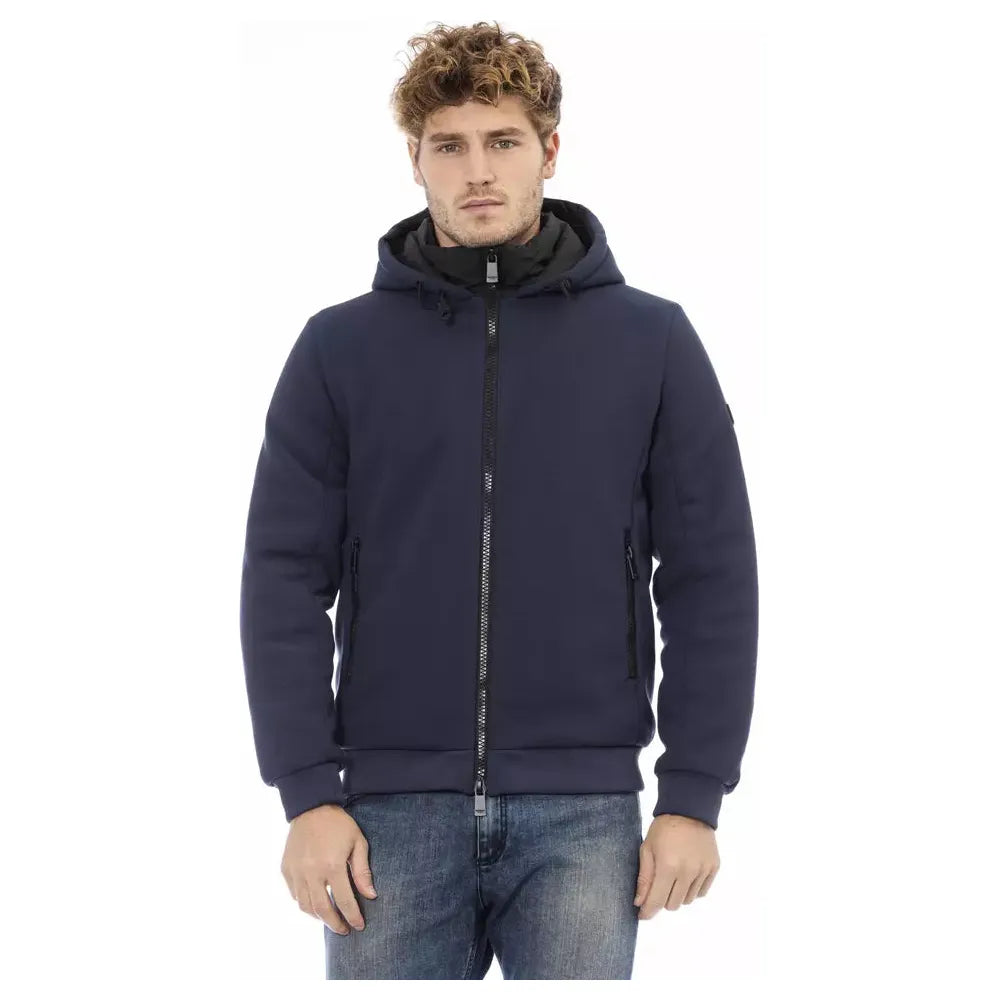 Baldinini Blue Wool Jacket for Timeless Sophistication