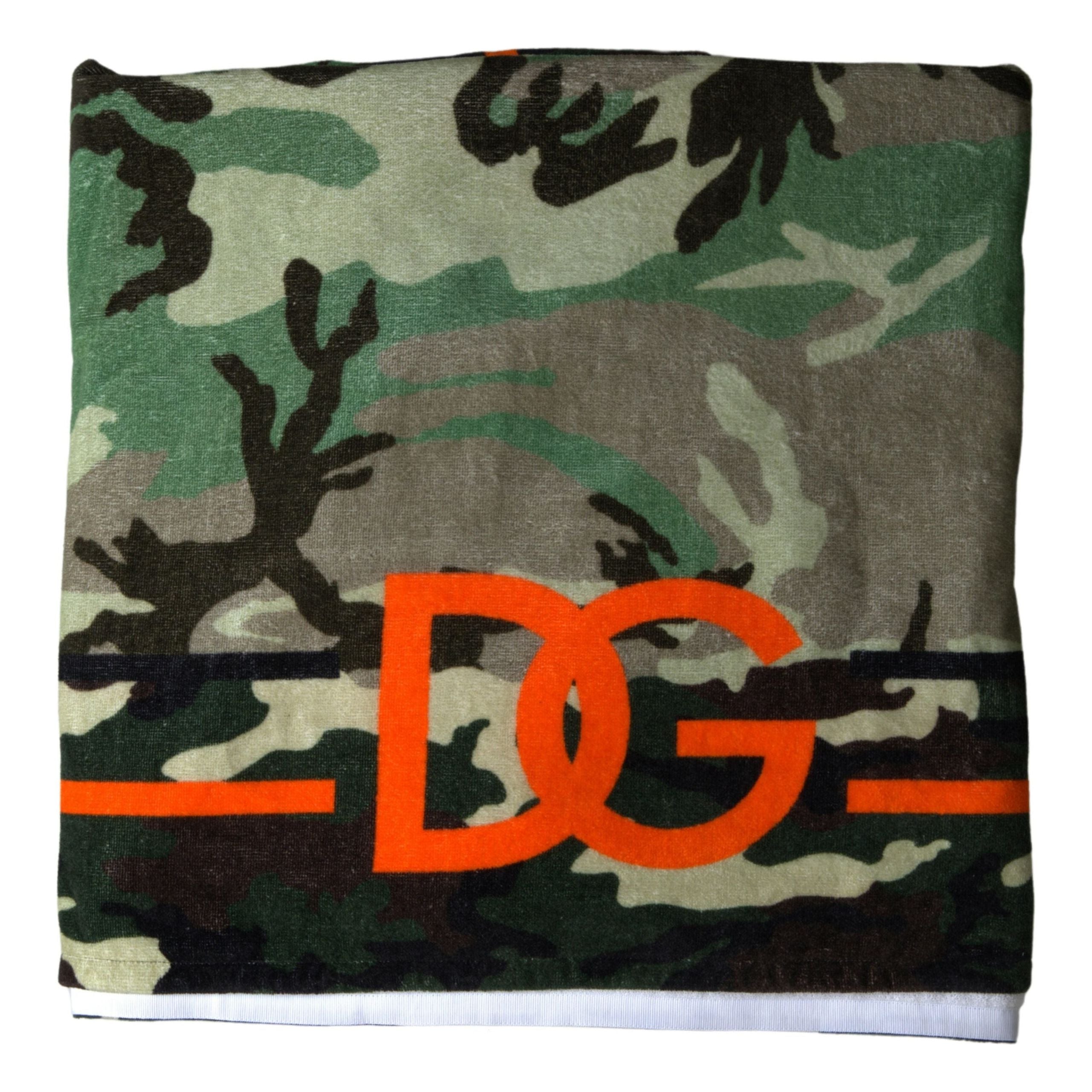 Dolce & Gabbana Multicolor Cotton Neck Wrap Scarf Luxe