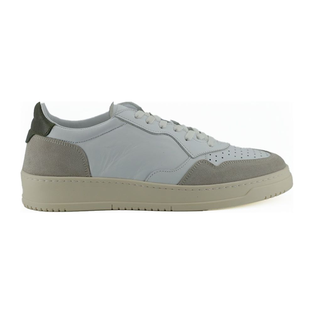 Saxone of Scotland White Leather Sneakers for Luxe Style