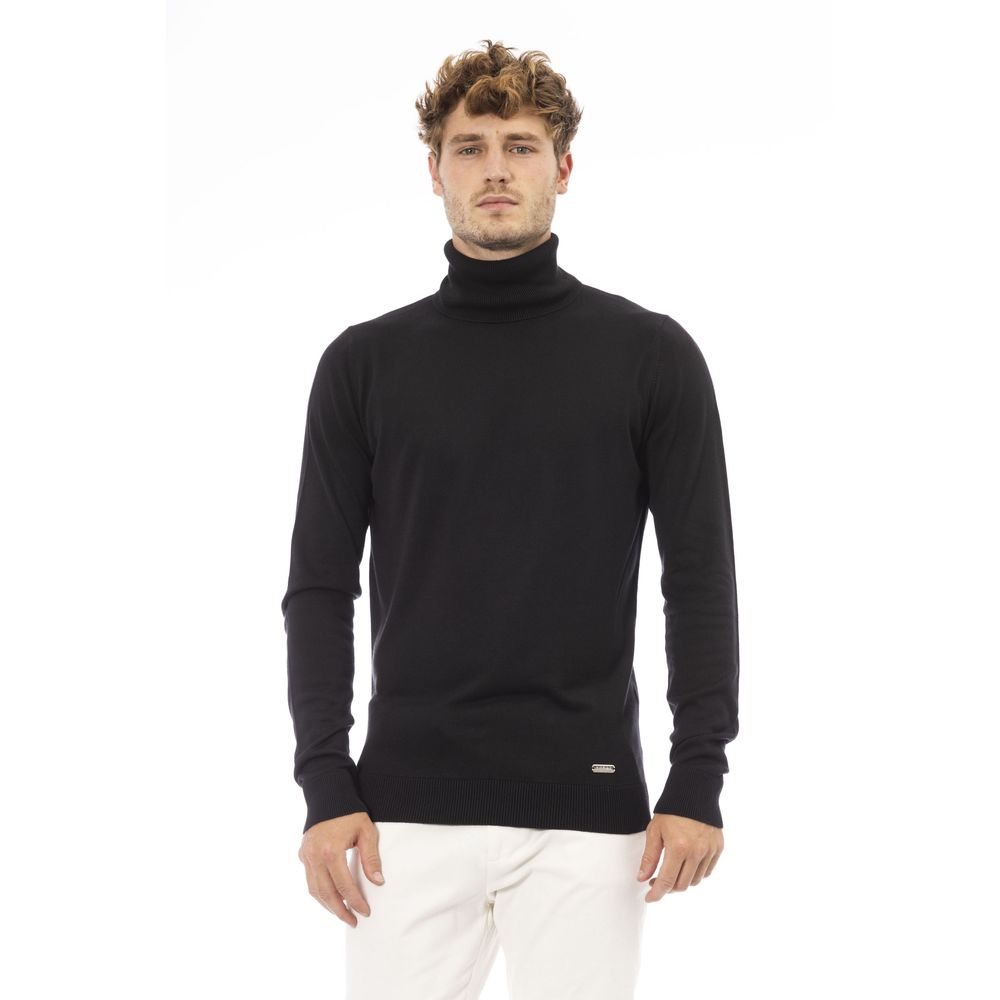 Baldinini Black Modal Sweater for Refined Style