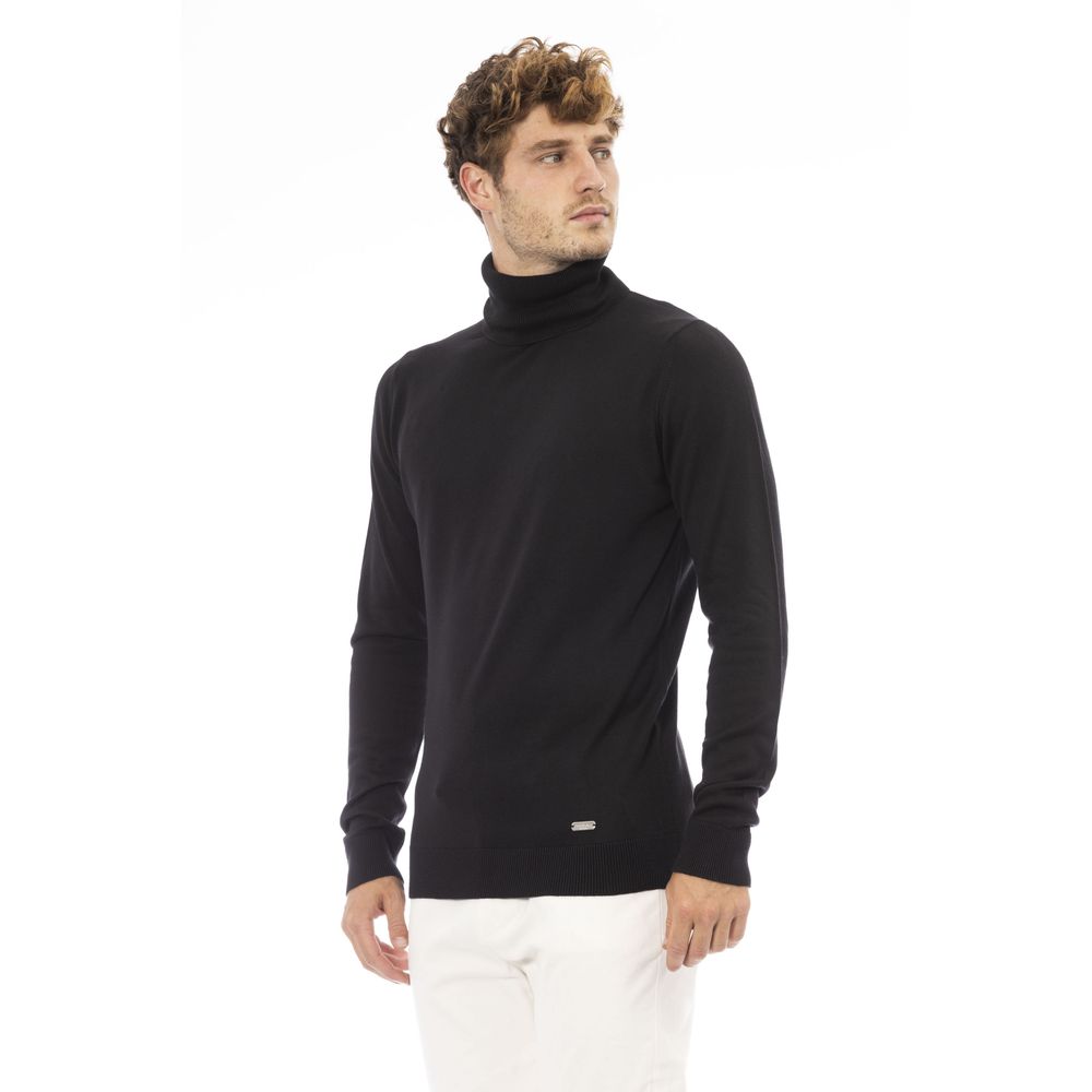 Baldinini Black Modal Sweater for Refined Style