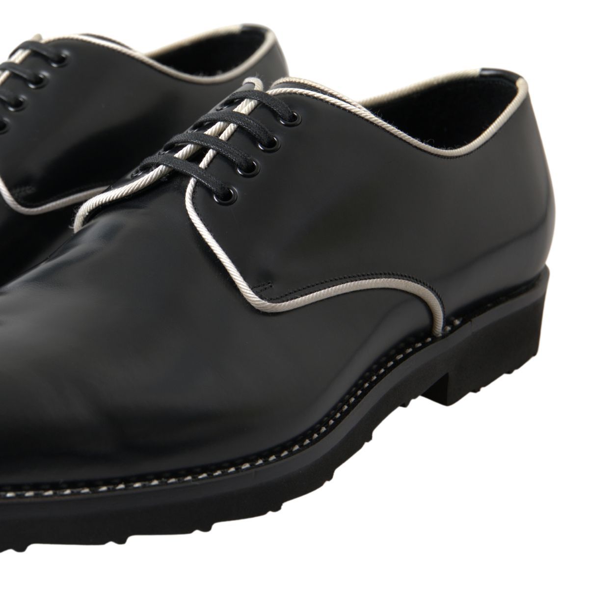 Dolce & Gabbana Black Leather Formal Shoes