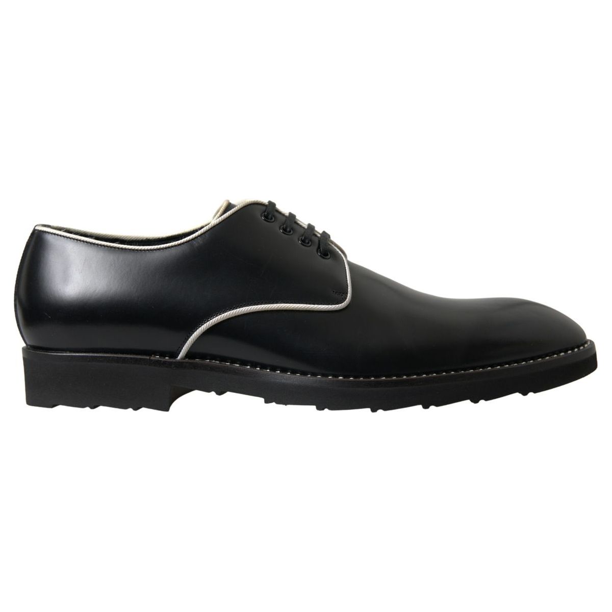 Dolce & Gabbana Black Leather Formal Shoes