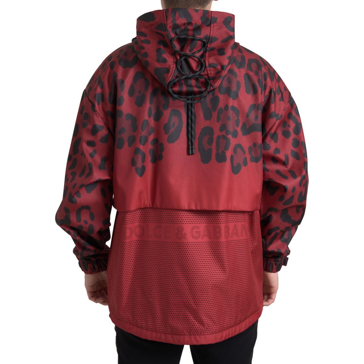 Dolce & Gabbana Radiant Red Cotton Hooded Jacket