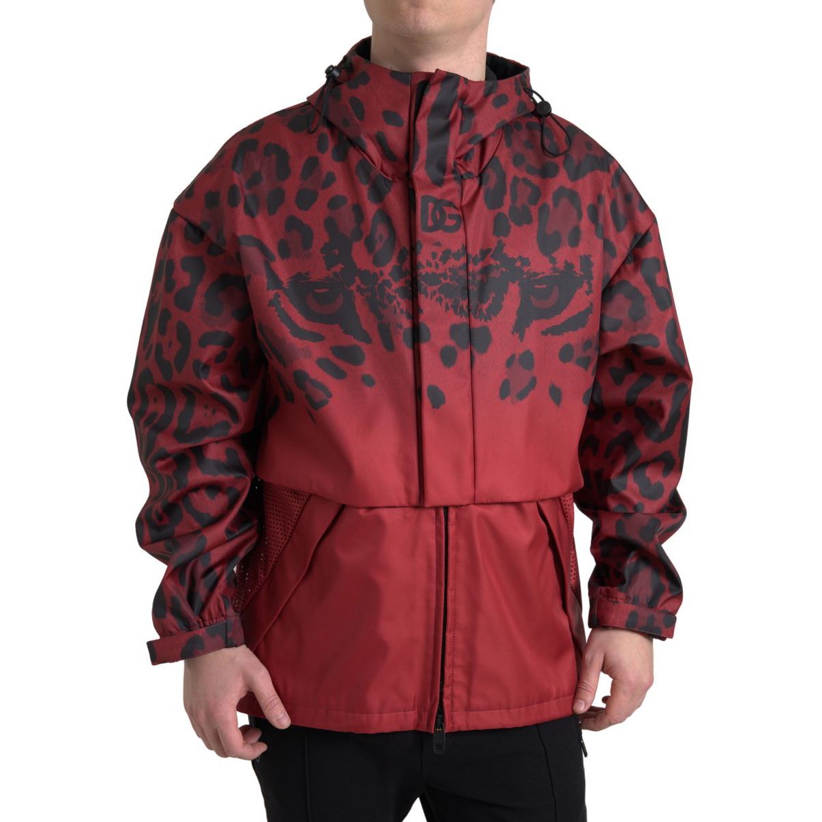 Dolce & Gabbana Radiant Red Cotton Hooded Jacket