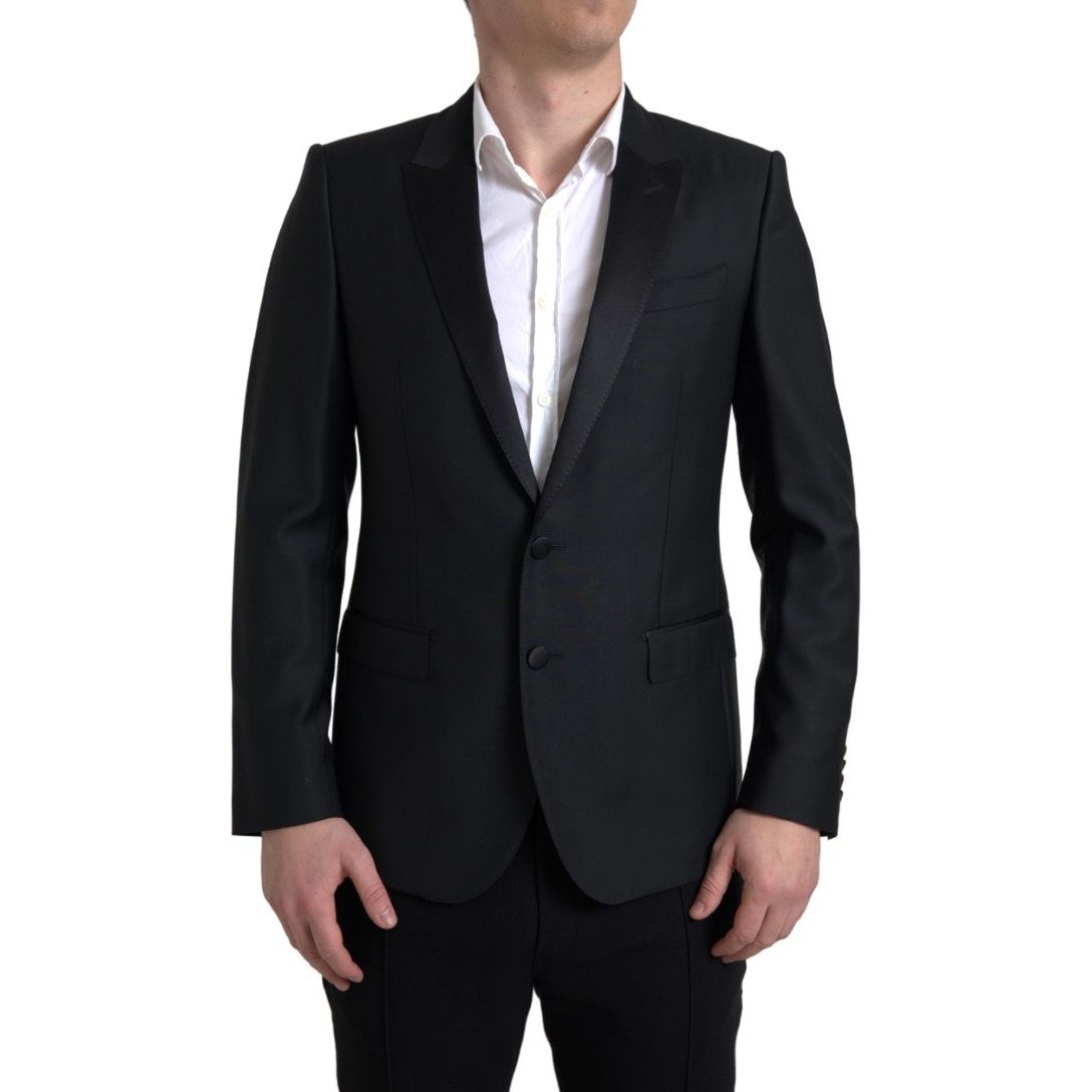 Dolce & Gabbana Navy Wool-Blend Blazer