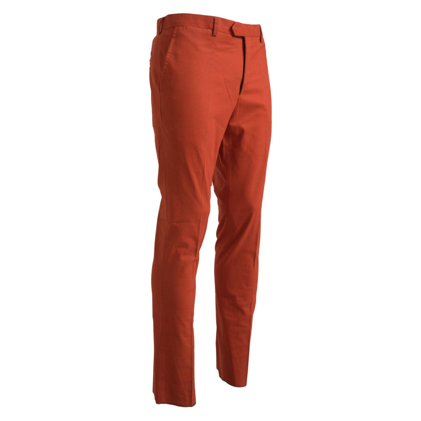 BENCIVENGA Orange Pure Cotton Pants for Luxe Style