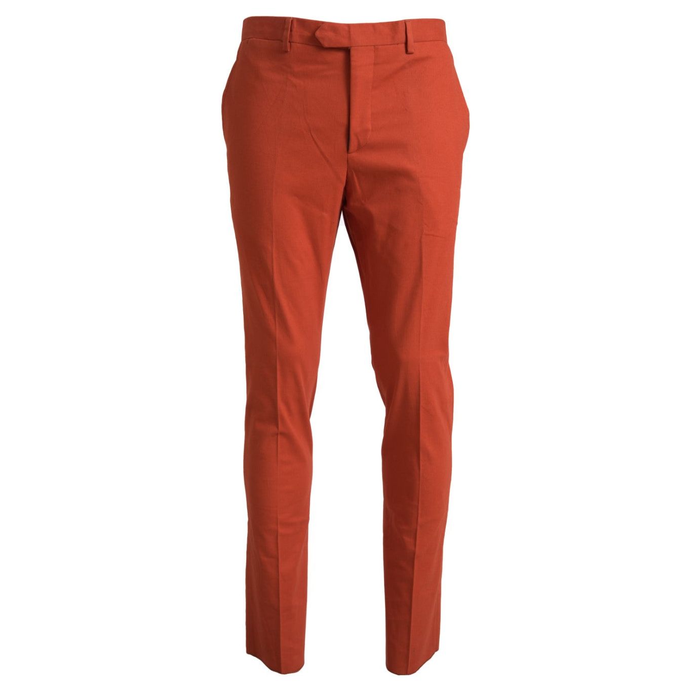 BENCIVENGA Orange Pure Cotton Pants for Luxe Style