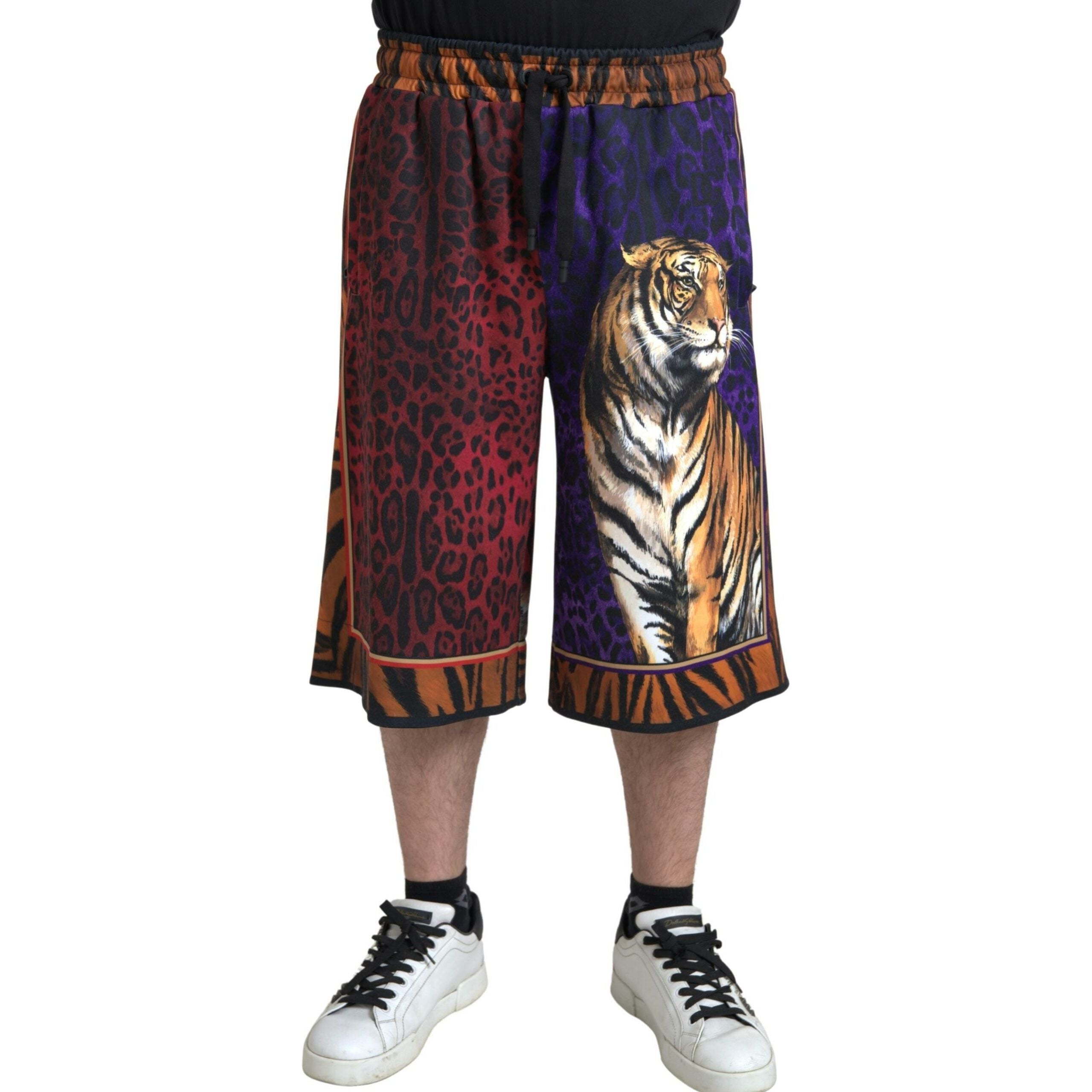 Dolce & Gabbana Multicolor Cotton Bermuda Shorts