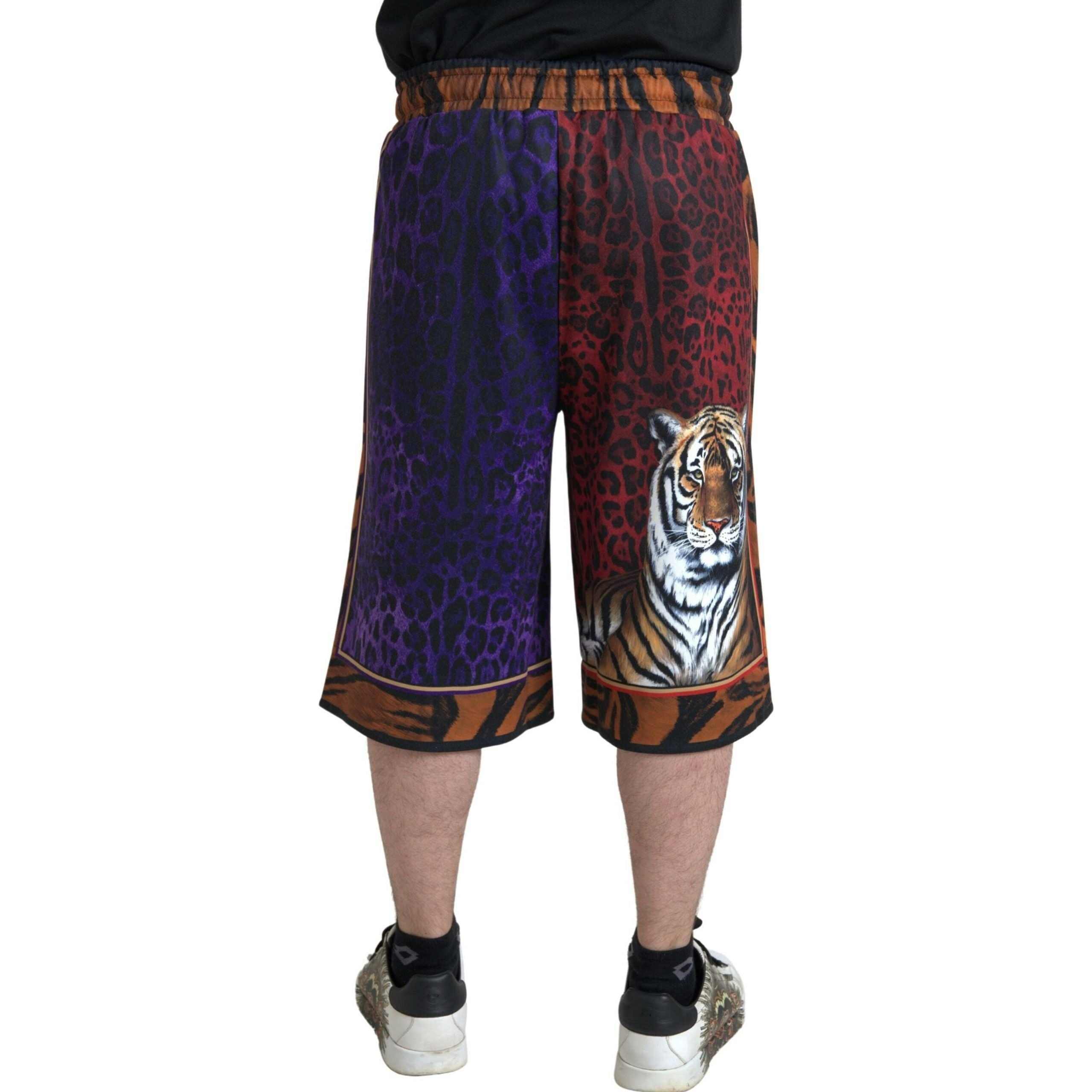 Dolce & Gabbana Multicolor Cotton Bermuda Shorts