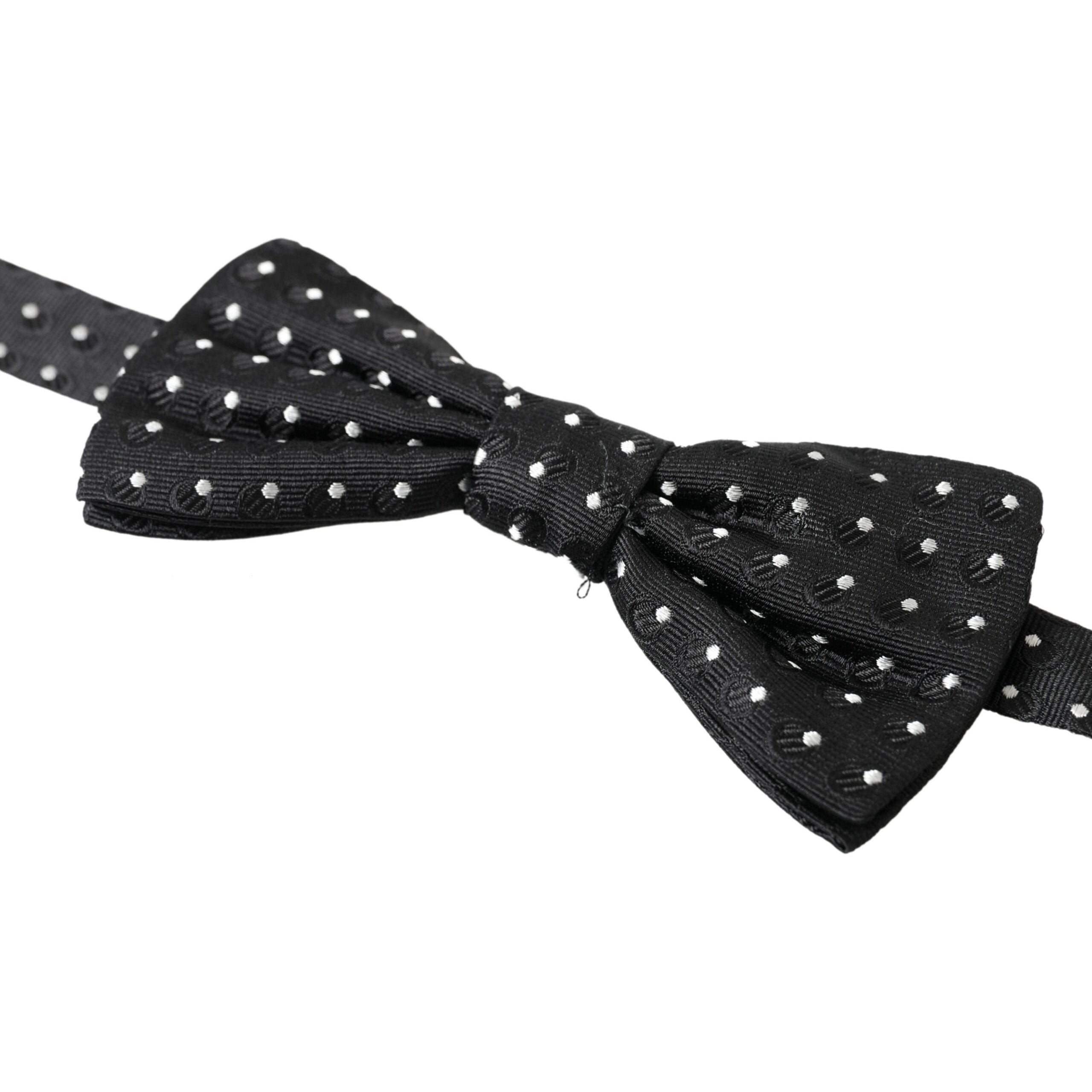Dolce & Gabbana Black Silk Bow Tie Accessory