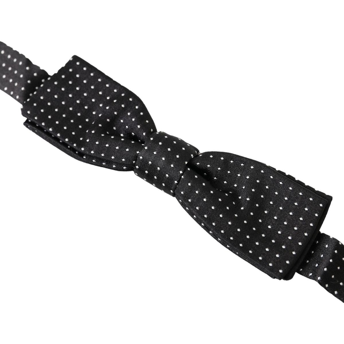 Dolce & Gabbana Black Silk Bow Tie Accessory