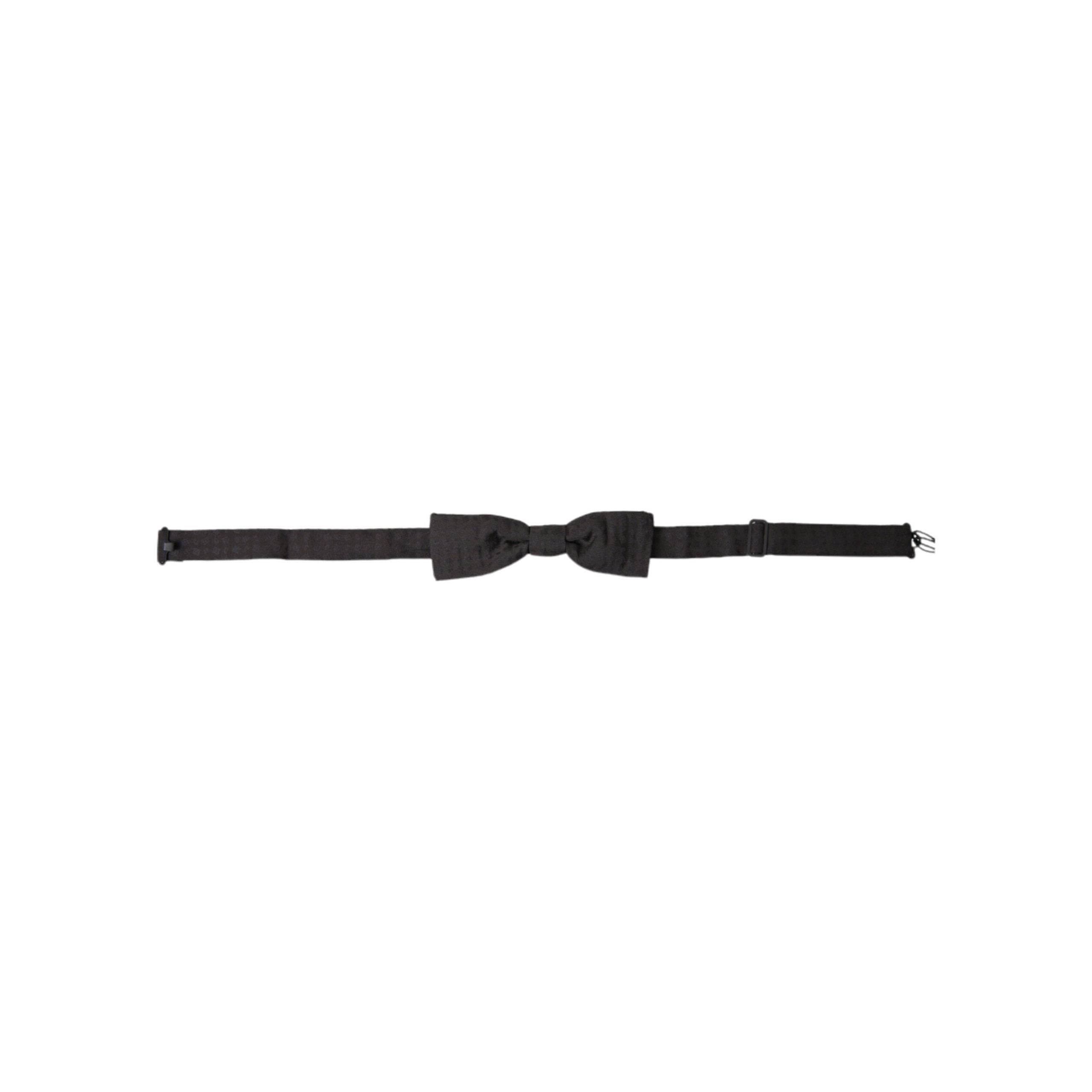 Dolce & Gabbana Brown Silk Bow Tie