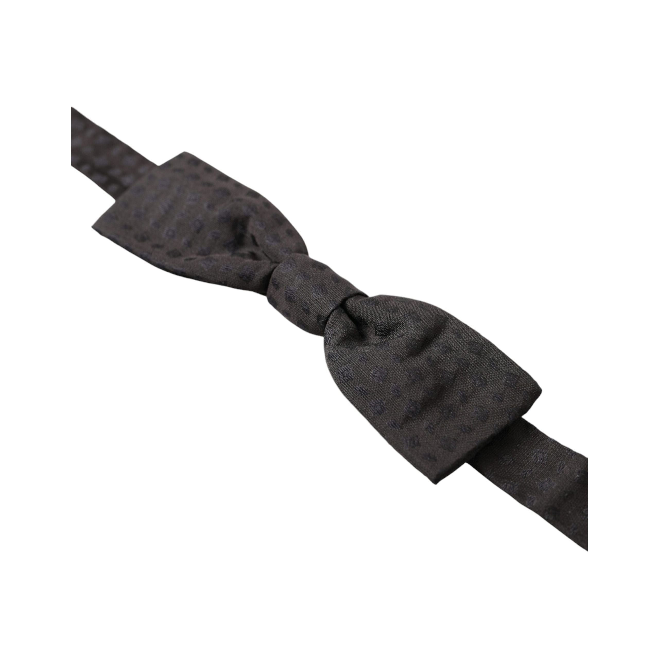 Dolce & Gabbana Brown Silk Bow Tie