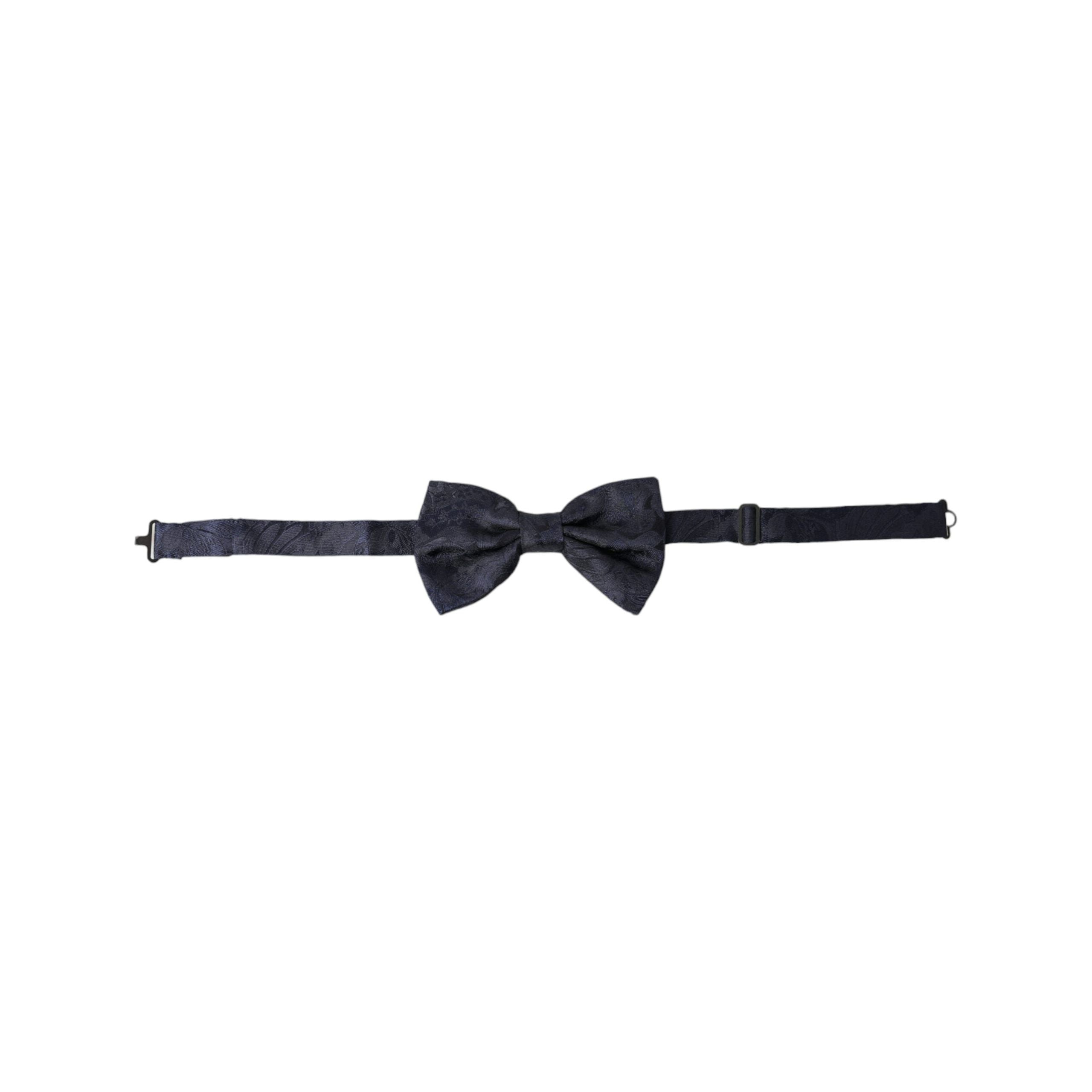 Dolce & Gabbana Blue Silk Bow Tie for Distinct Style