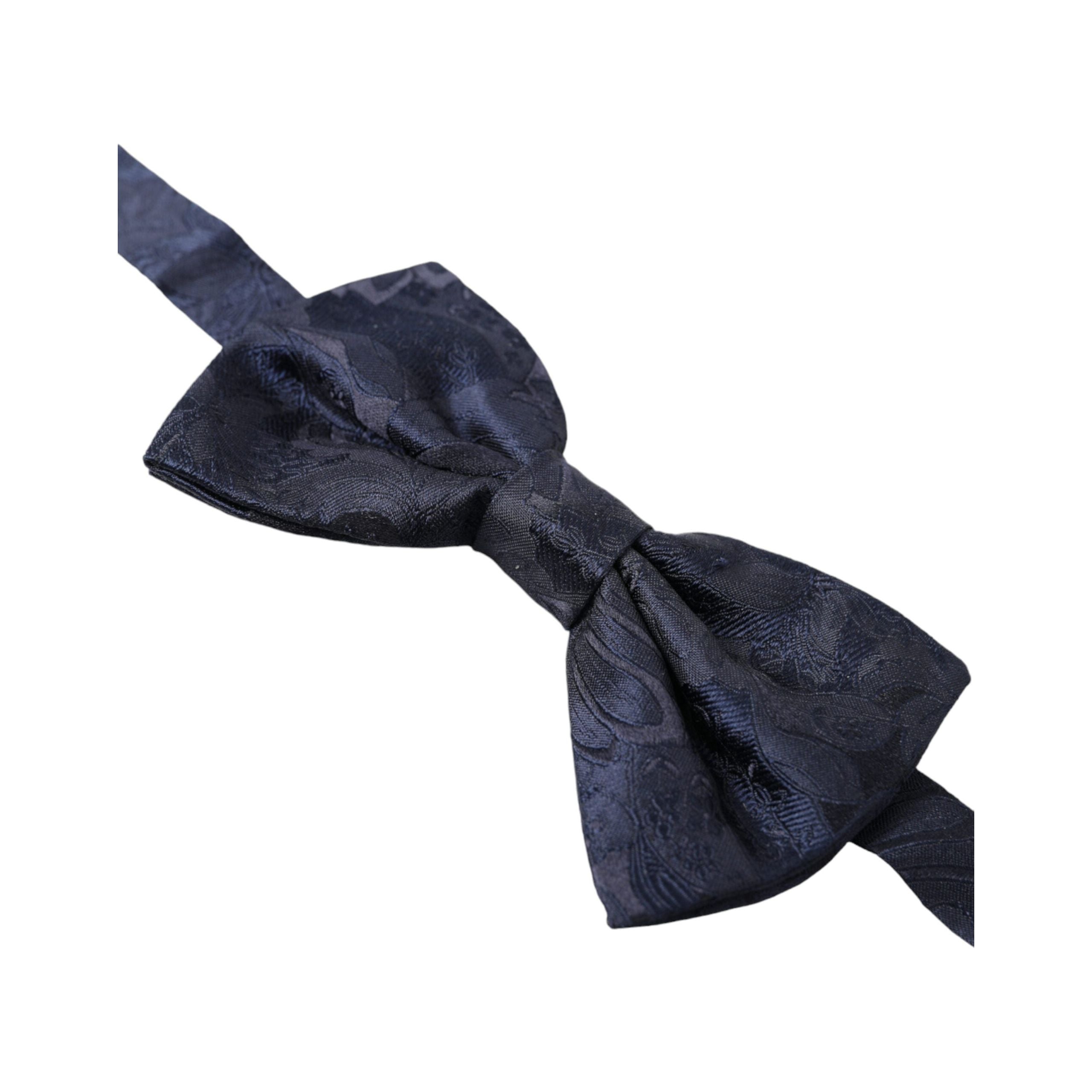 Dolce & Gabbana Blue Silk Bow Tie for Distinct Style