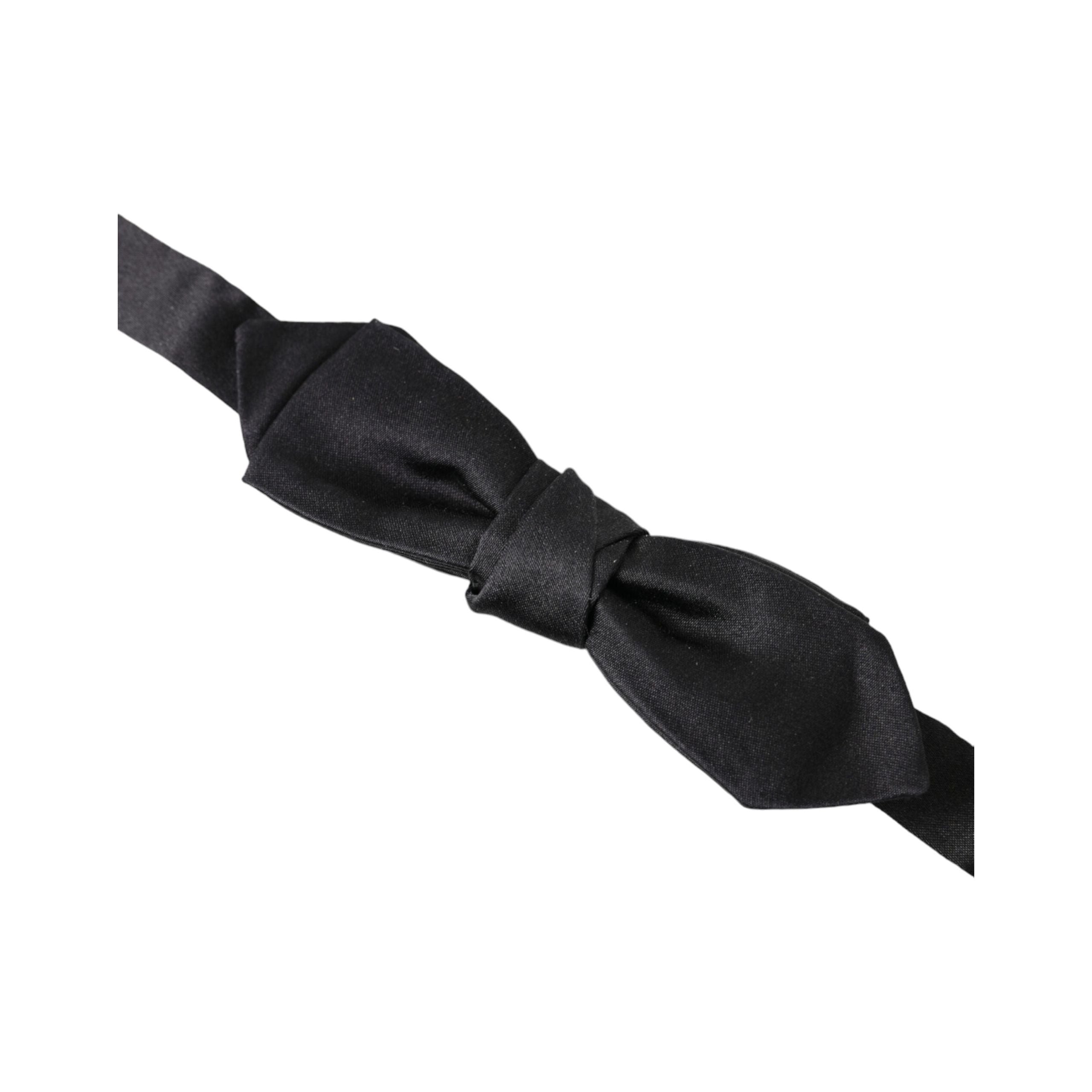 Dolce & Gabbana Black Silk Bow Tie for Gentleman
