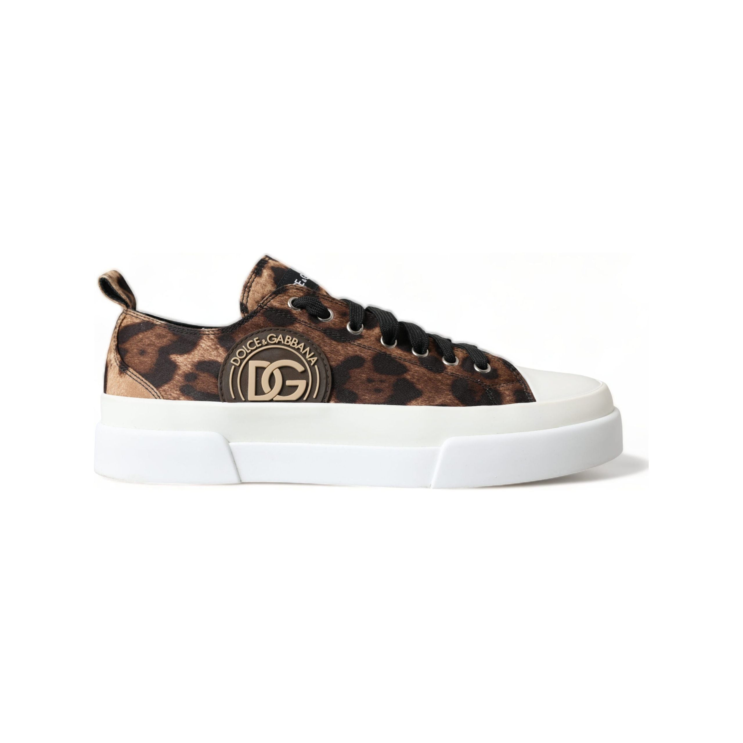 Dolce & Gabbana Beige Canvas Casual Sneakers