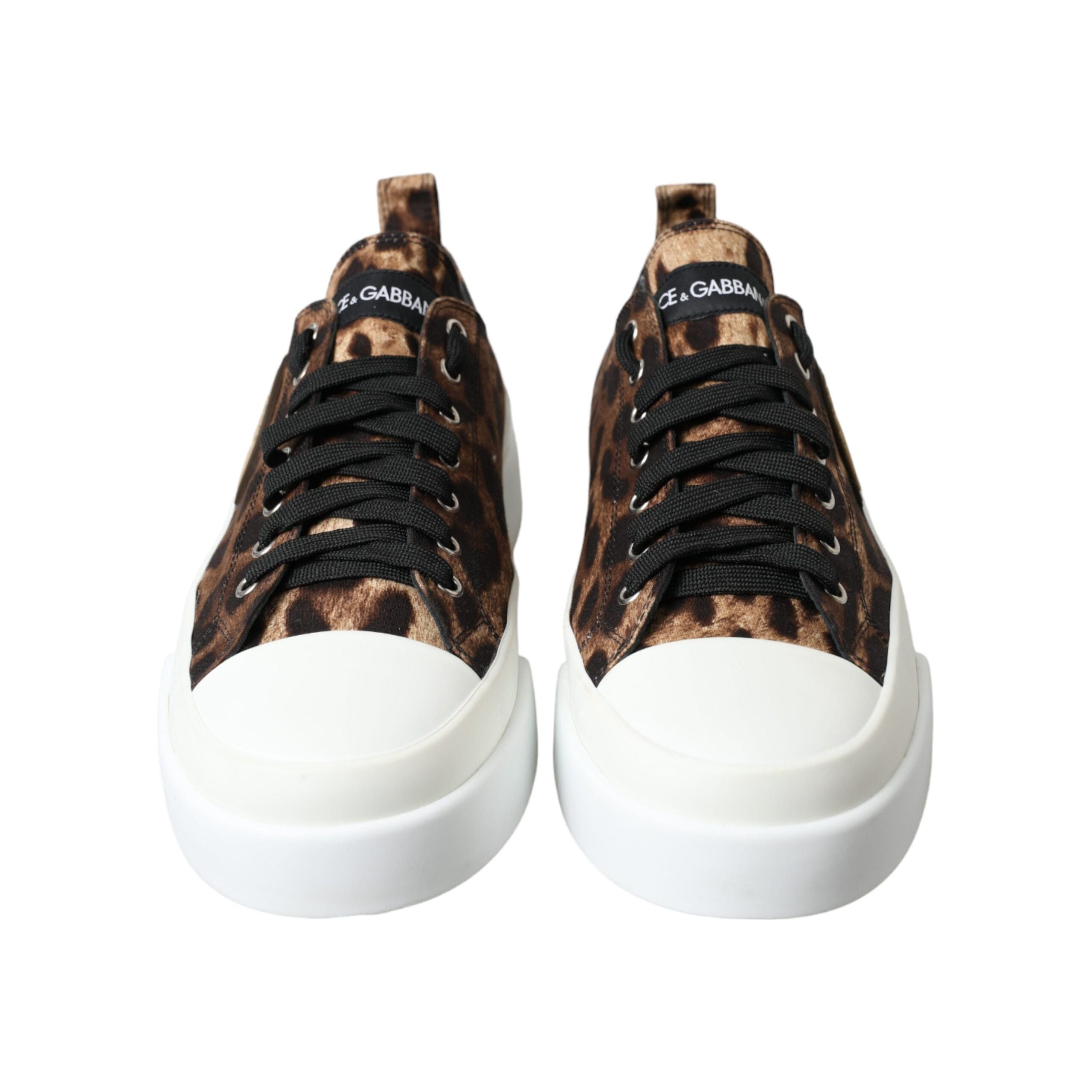 Dolce & Gabbana Beige Canvas Casual Sneakers