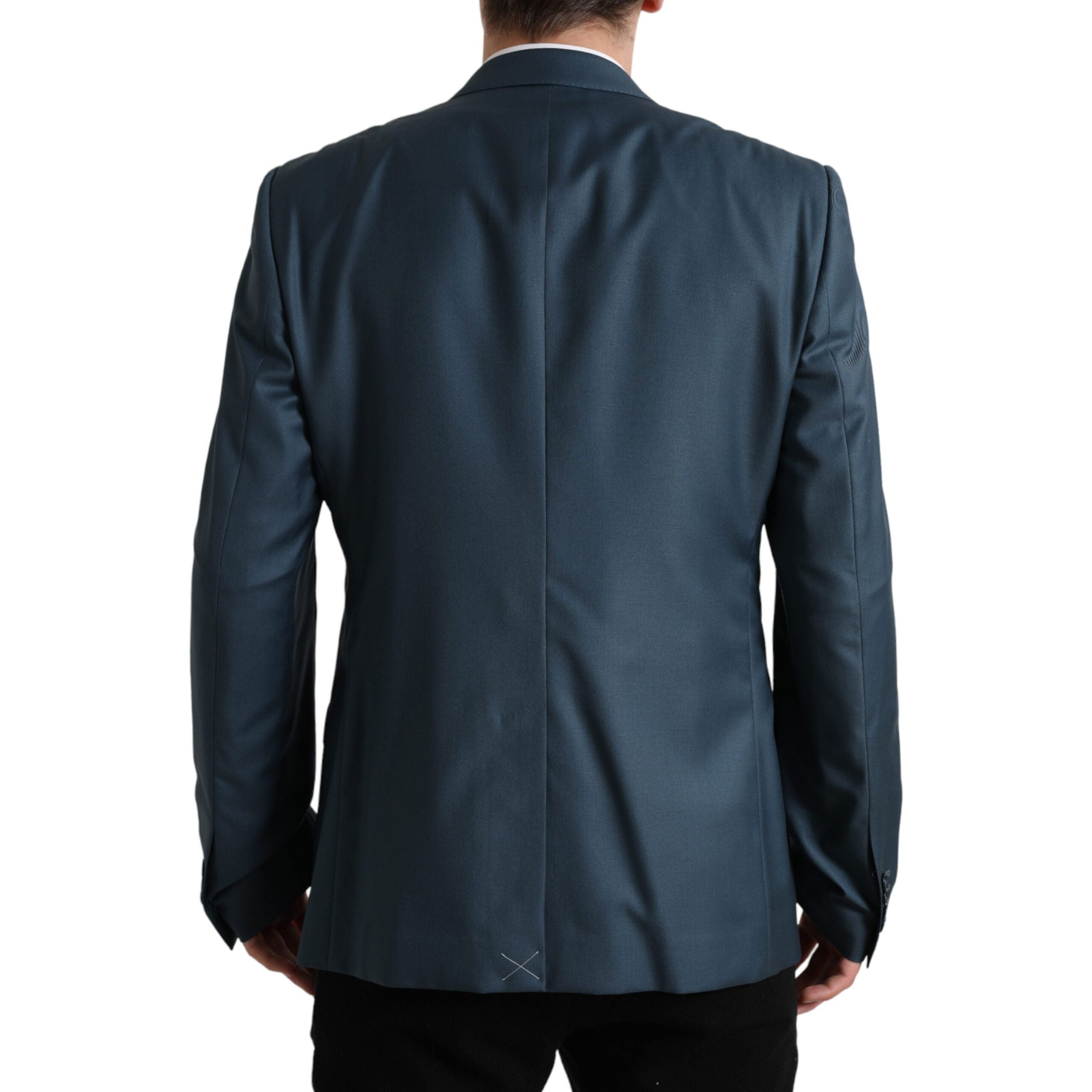 Dolce & Gabbana Green Wool Two-Piece Suit