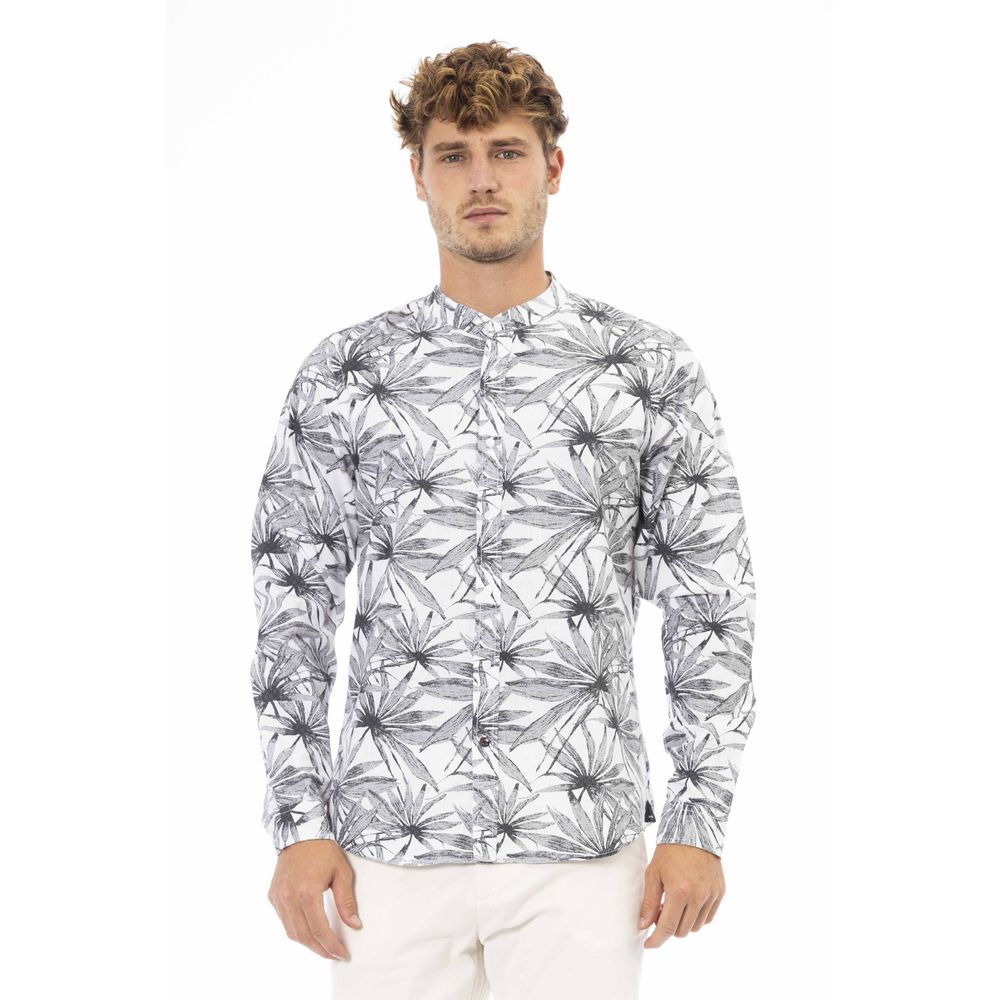 Baldinini Trend Gray Cotton Shirt - Timeless Elegance