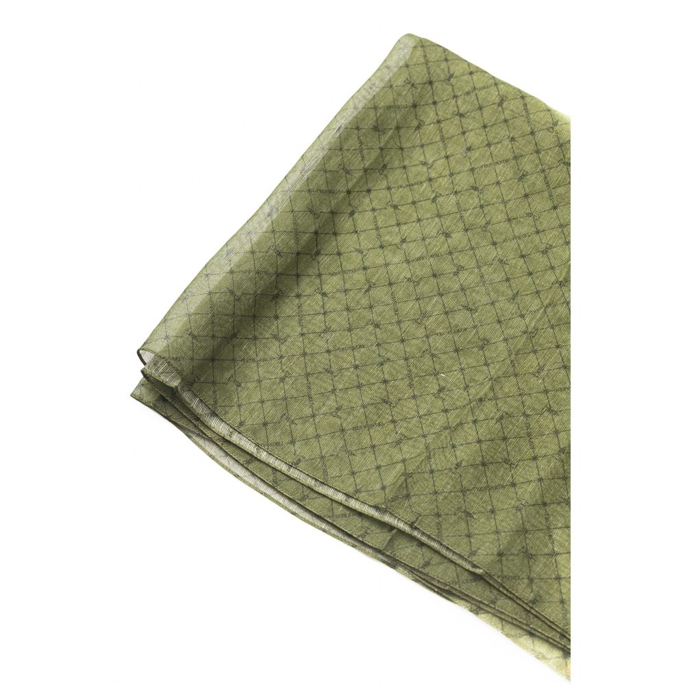 Trussardi Green Modal Scarf for Elevated Style