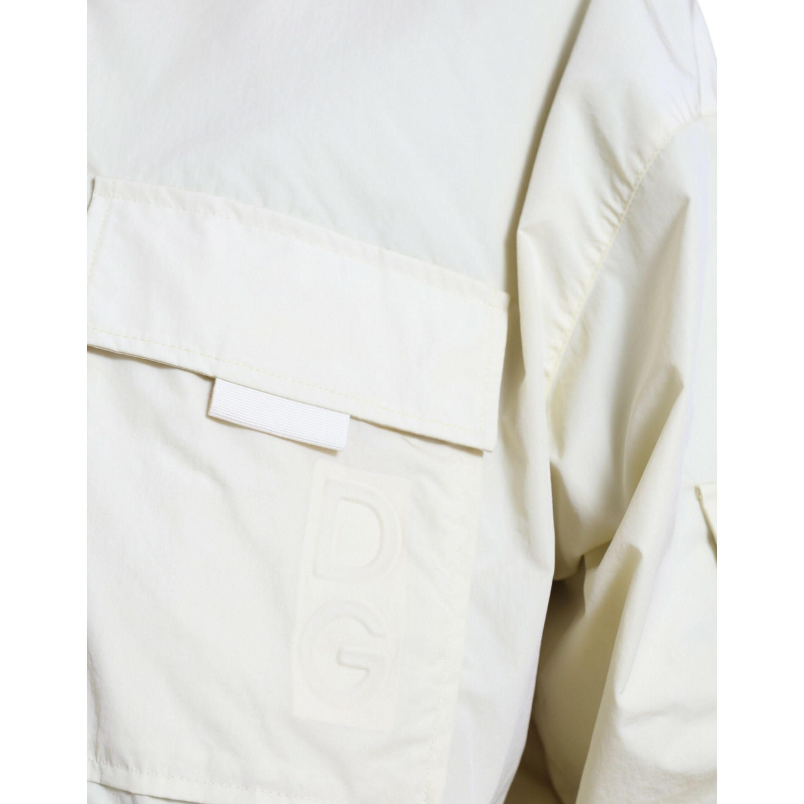Dolce & Gabbana Yellow Nylon Windbreaker Jacket Luxury