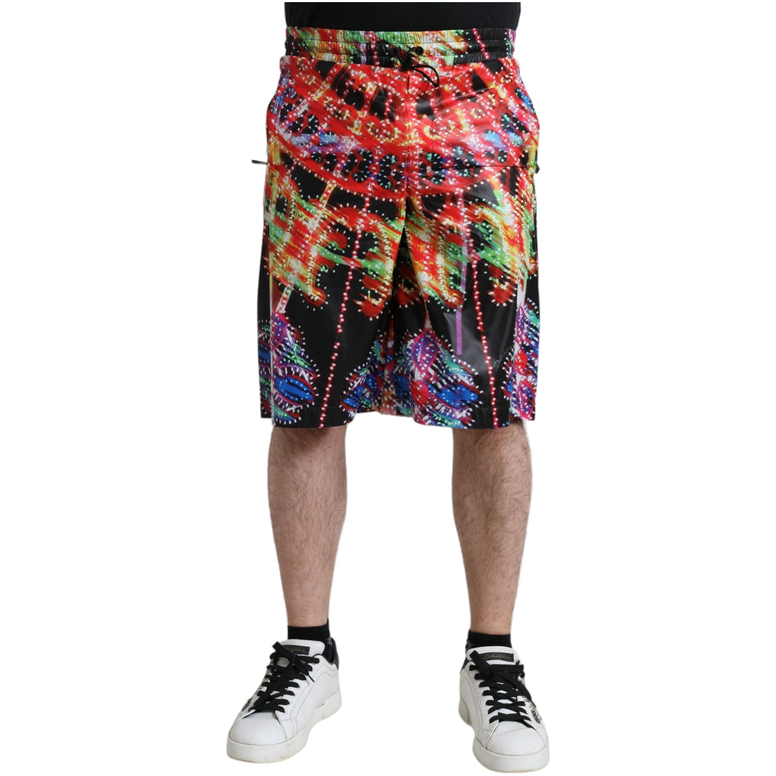 Dolce & Gabbana Multicolor Cotton Bermuda Shorts