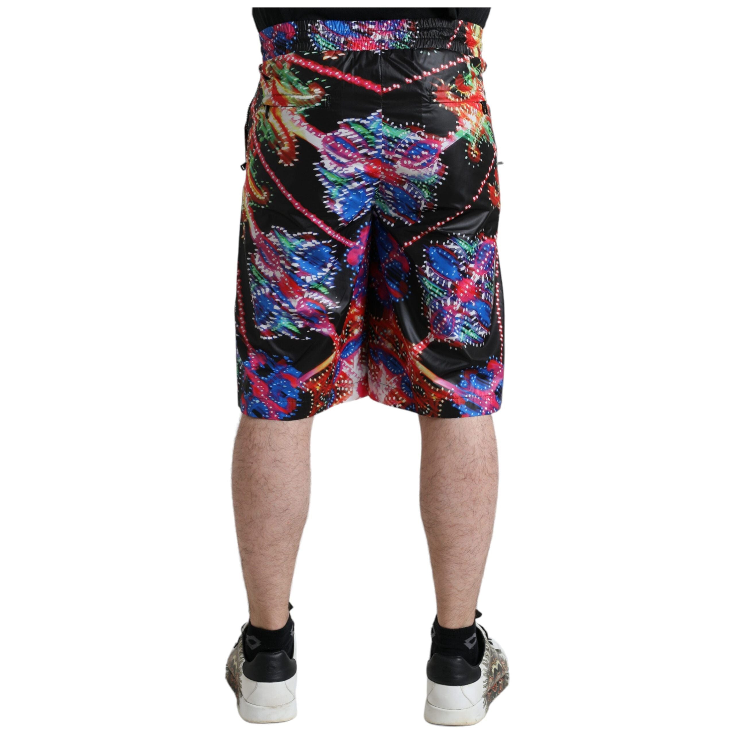 Dolce & Gabbana Multicolor Cotton Bermuda Shorts