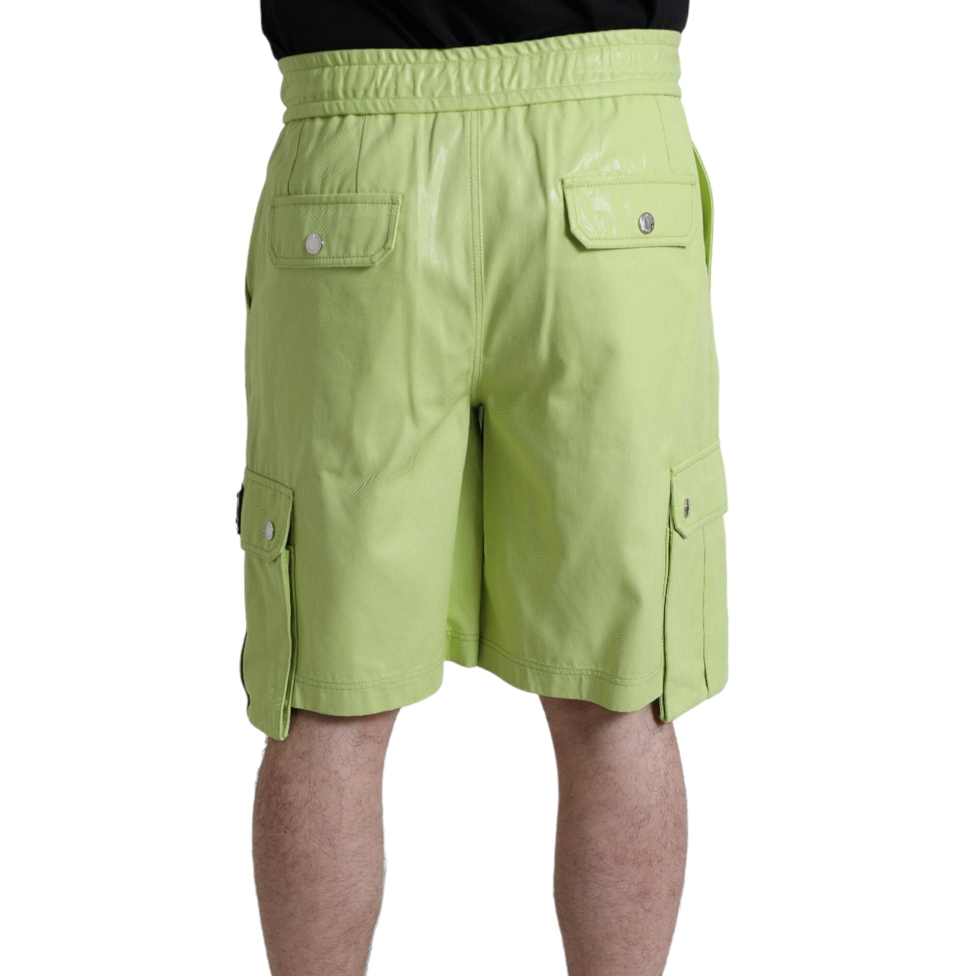 Dolce & Gabbana Chic Light Green Cotton Bermuda Shorts