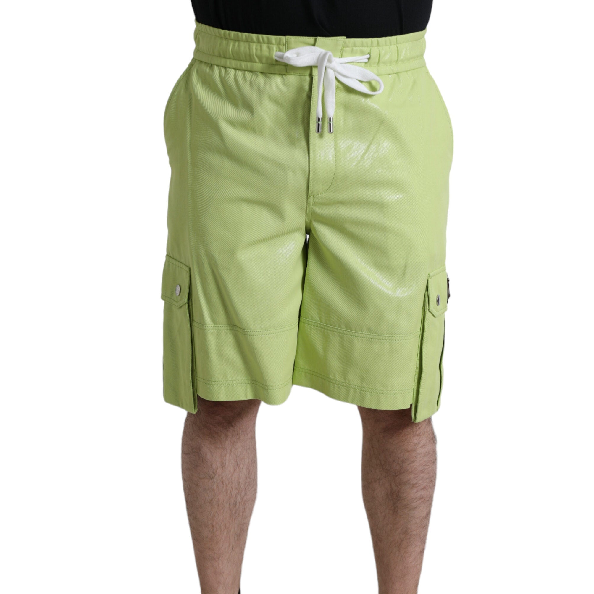 Dolce & Gabbana Chic Light Green Cotton Bermuda Shorts