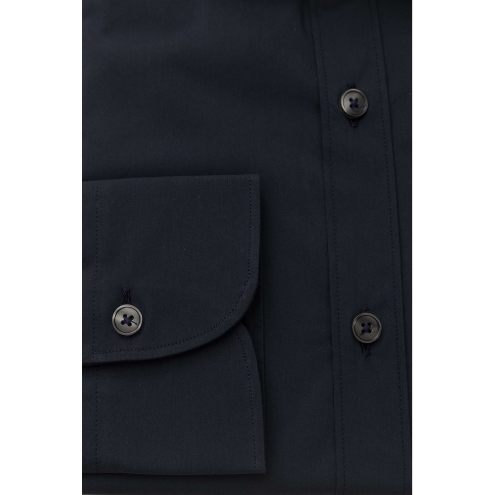 Bagutta Blue Cotton Shirt - Timeless Italian Elegance