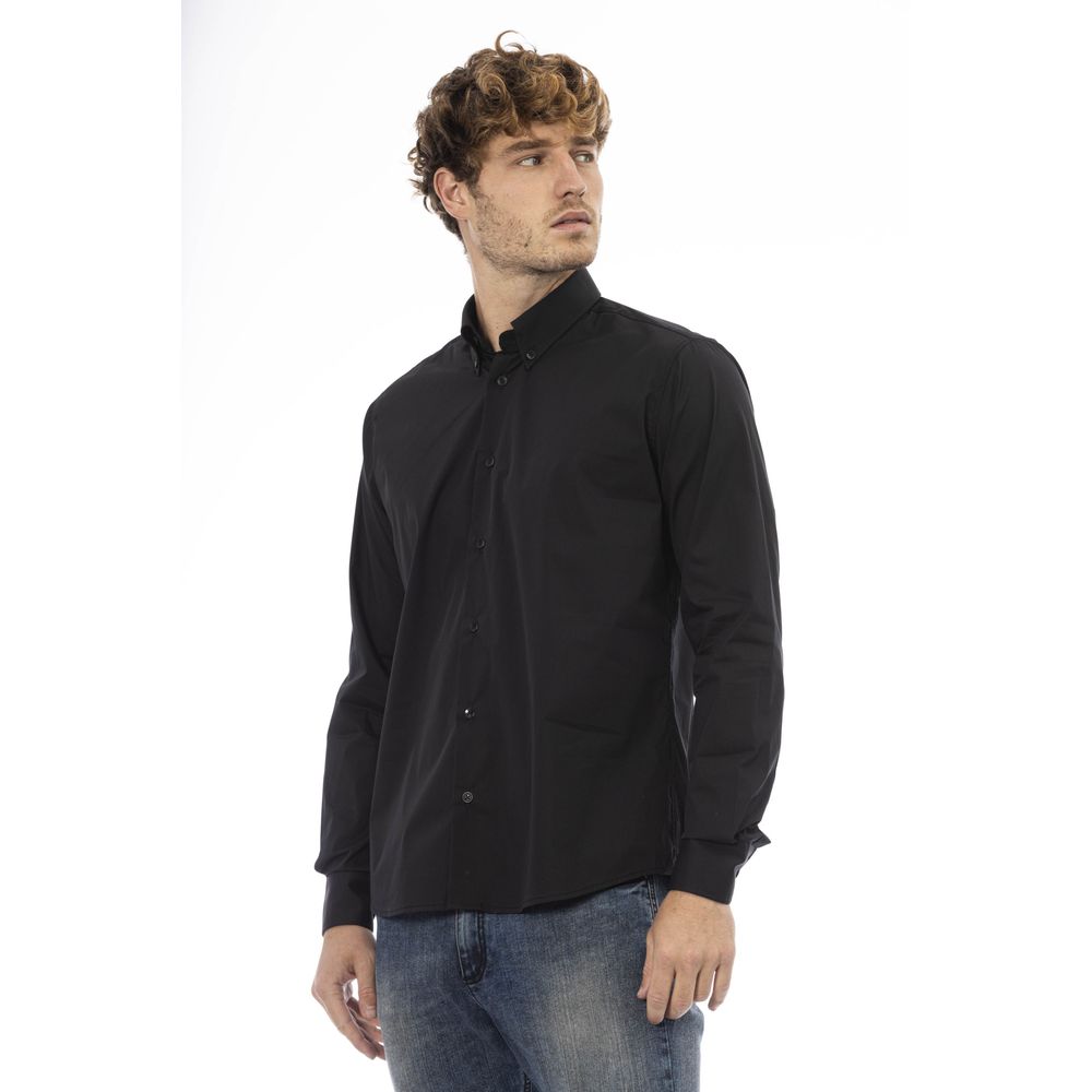 Baldinini Black Cotton Shirt for Elevated Style